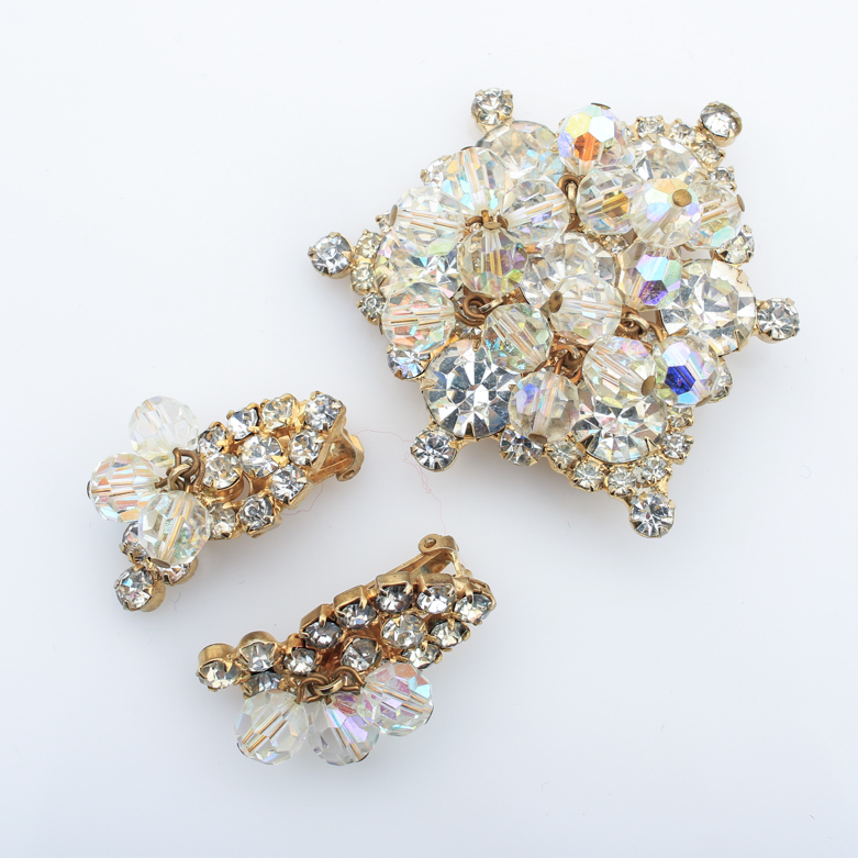 Vintage Rhinestone Costume Jewelry Including Weiss