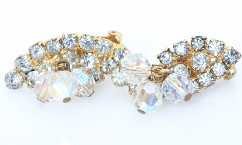 Vintage Rhinestone Costume Jewelry Including Weiss