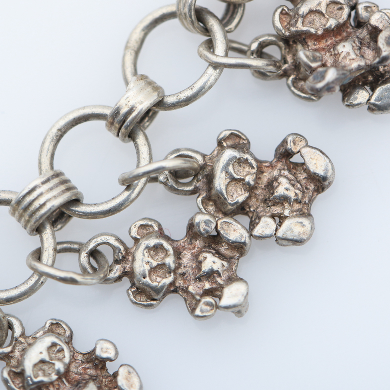 Assortment of Sterling Silver Charm Bracelets