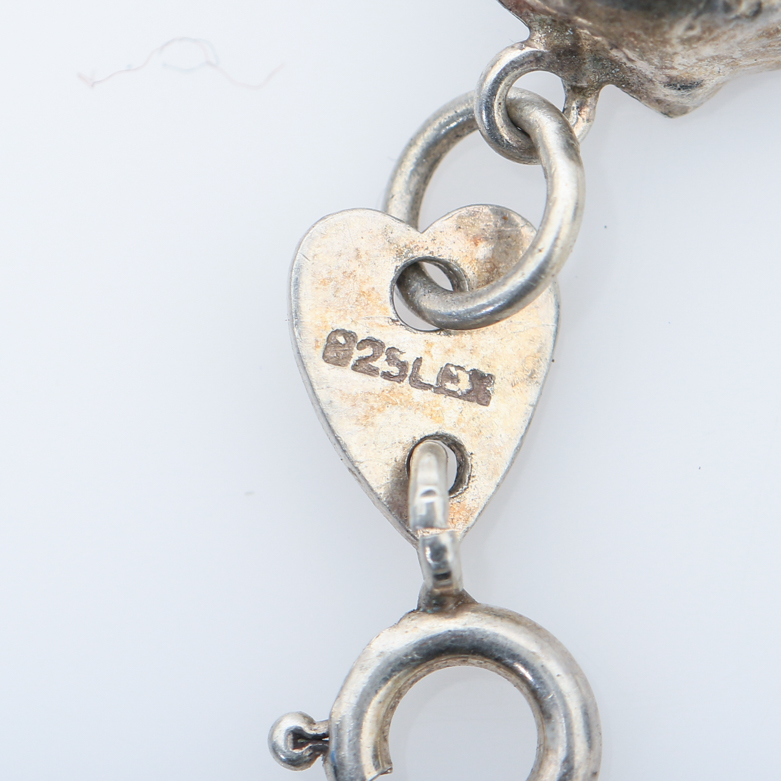 Assortment of Sterling Silver Charm Bracelets