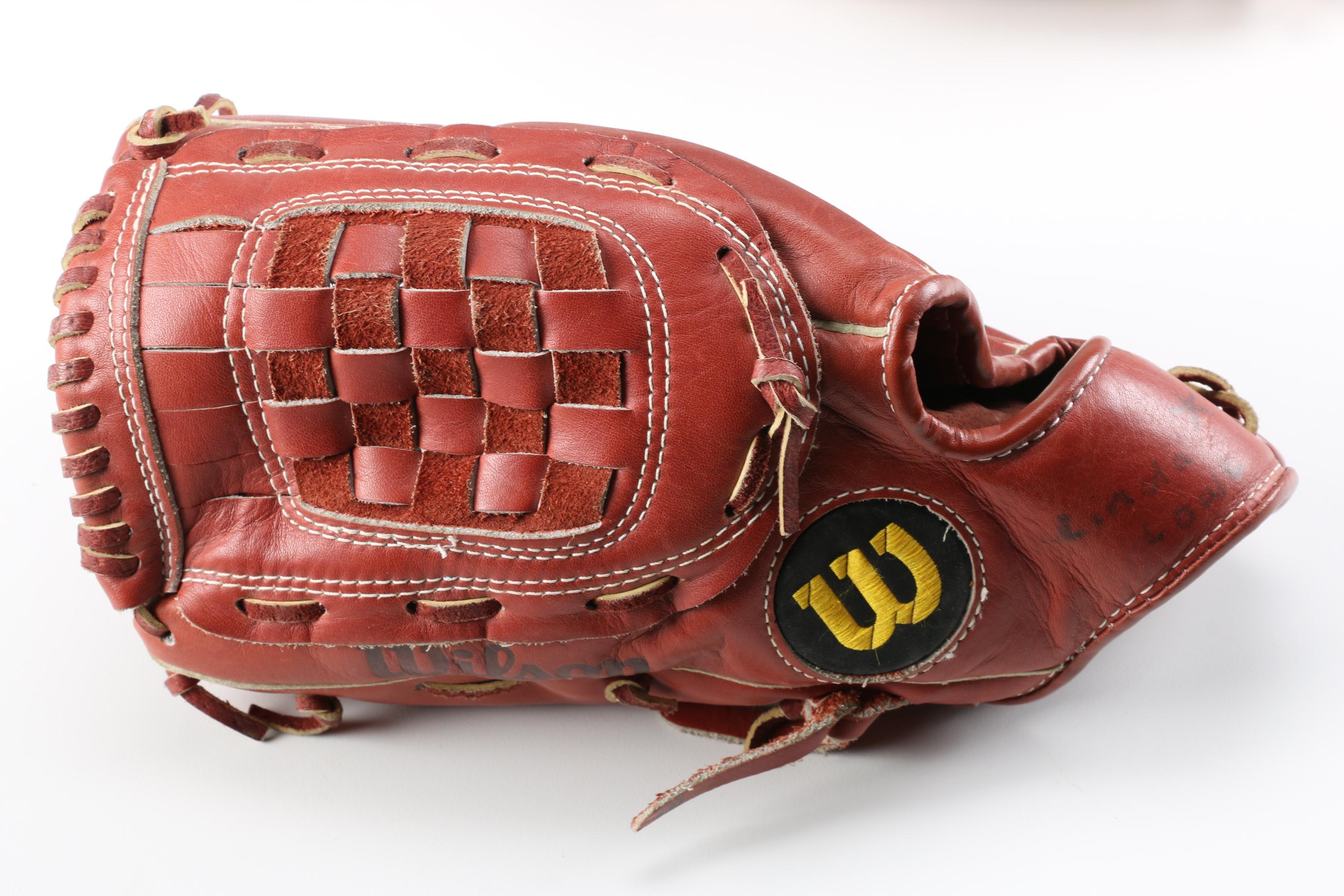 Vintage Wilson Left-Handed Baseball Gloves