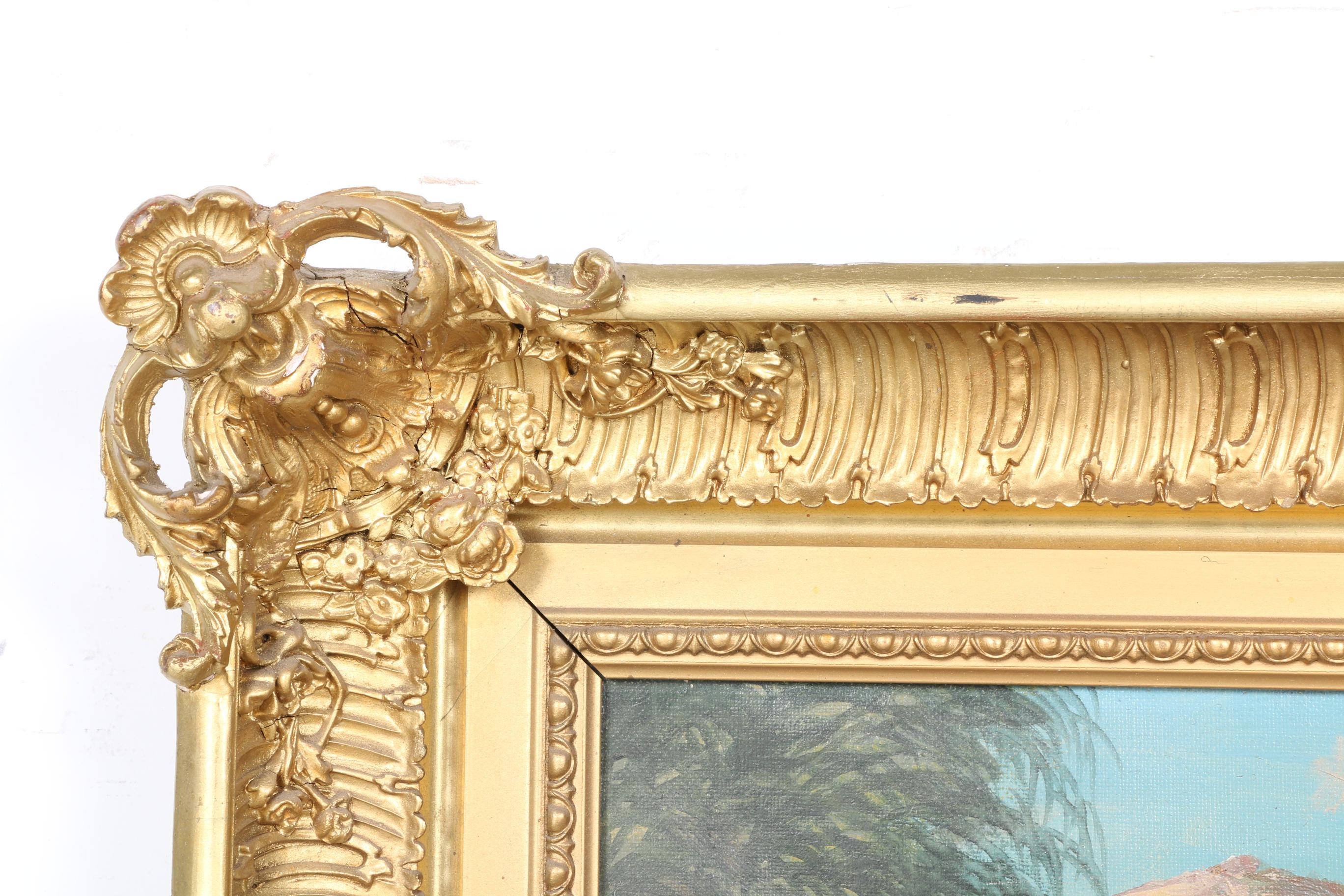 Ugo Mario Original Oil on Canvas "Pursuit of Tartars"