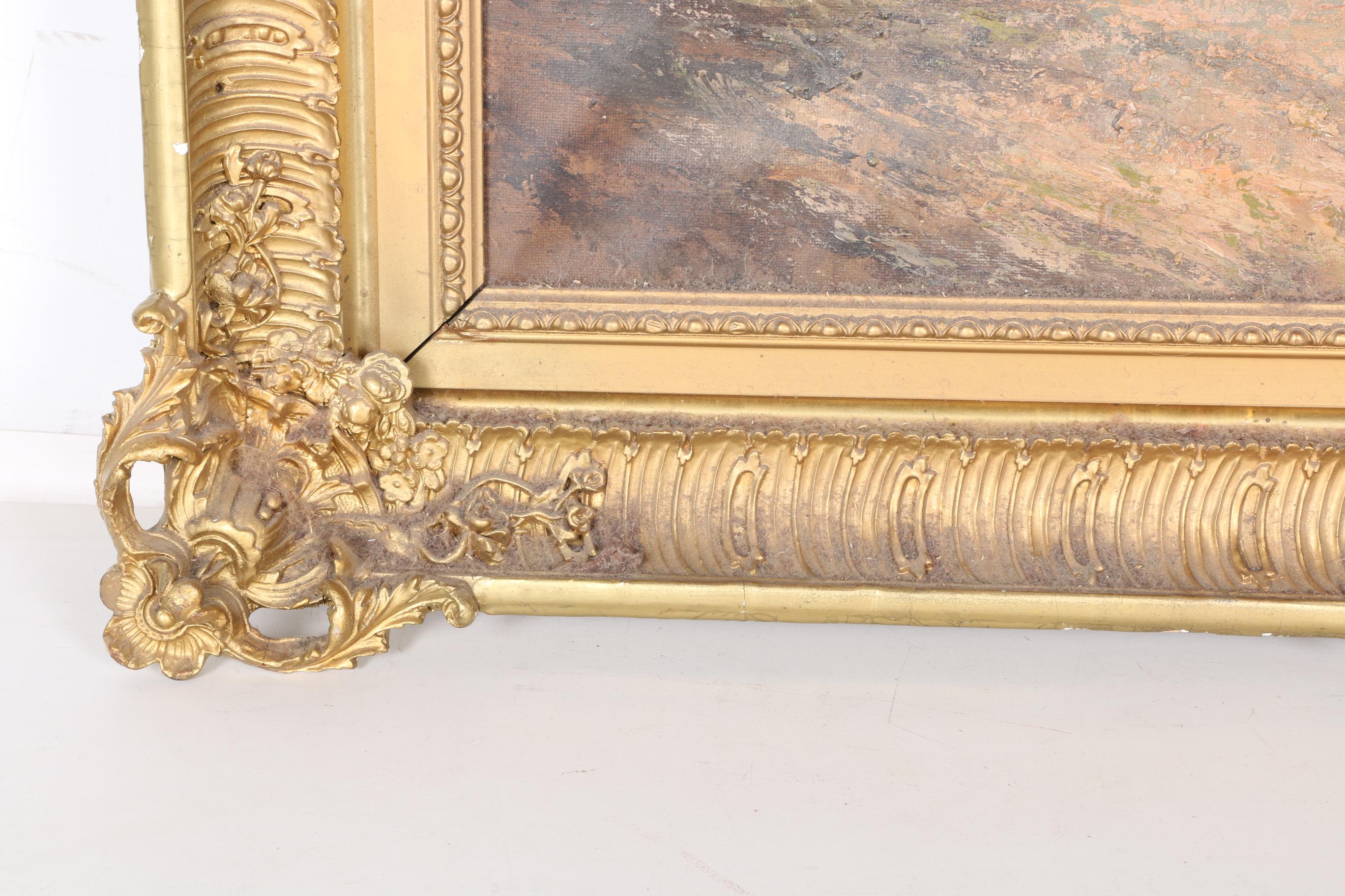 Ugo Mario Original Oil on Canvas "Pursuit of Tartars"