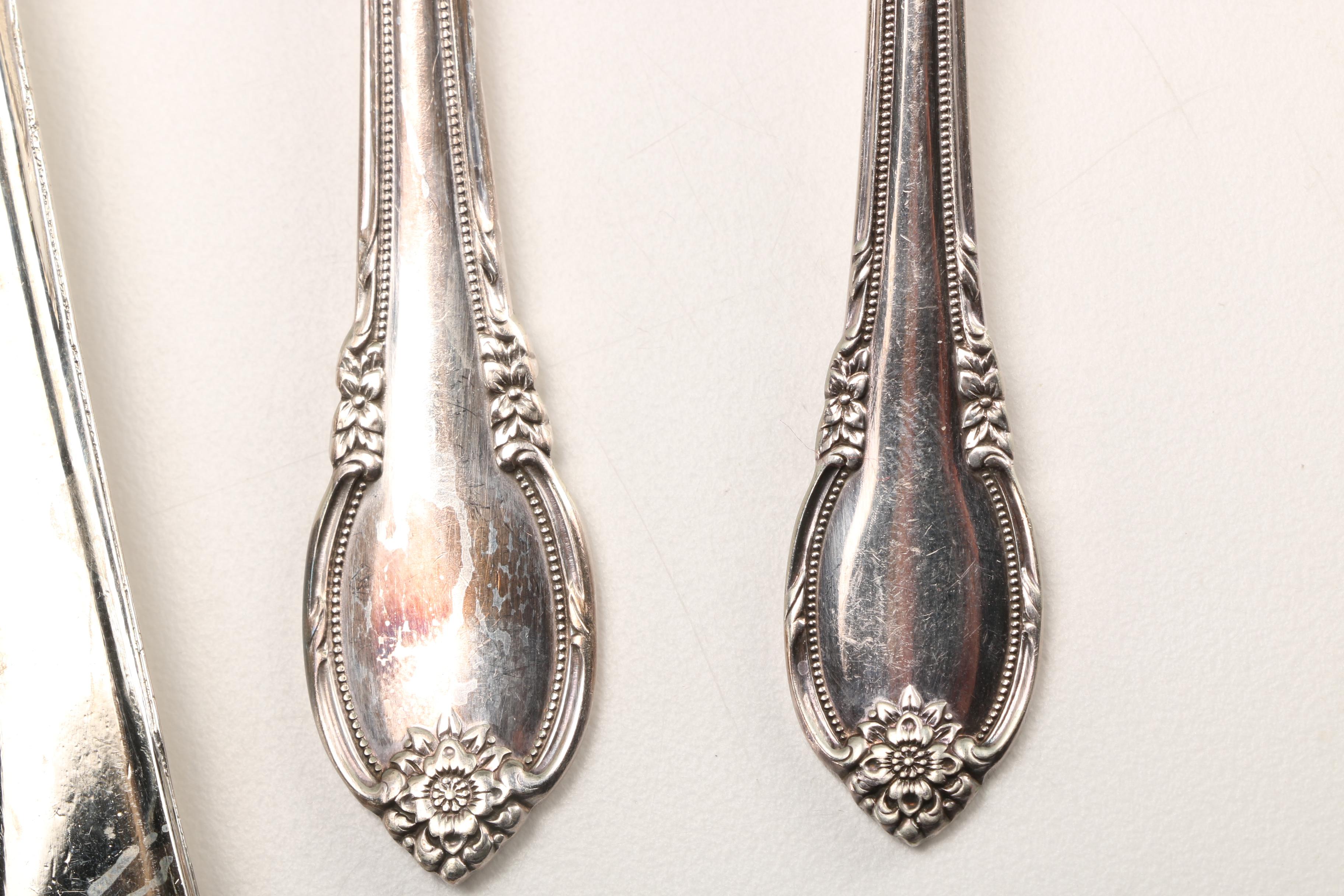 1847 Rogers Bros "Remembrance" Silver Plate Flatware