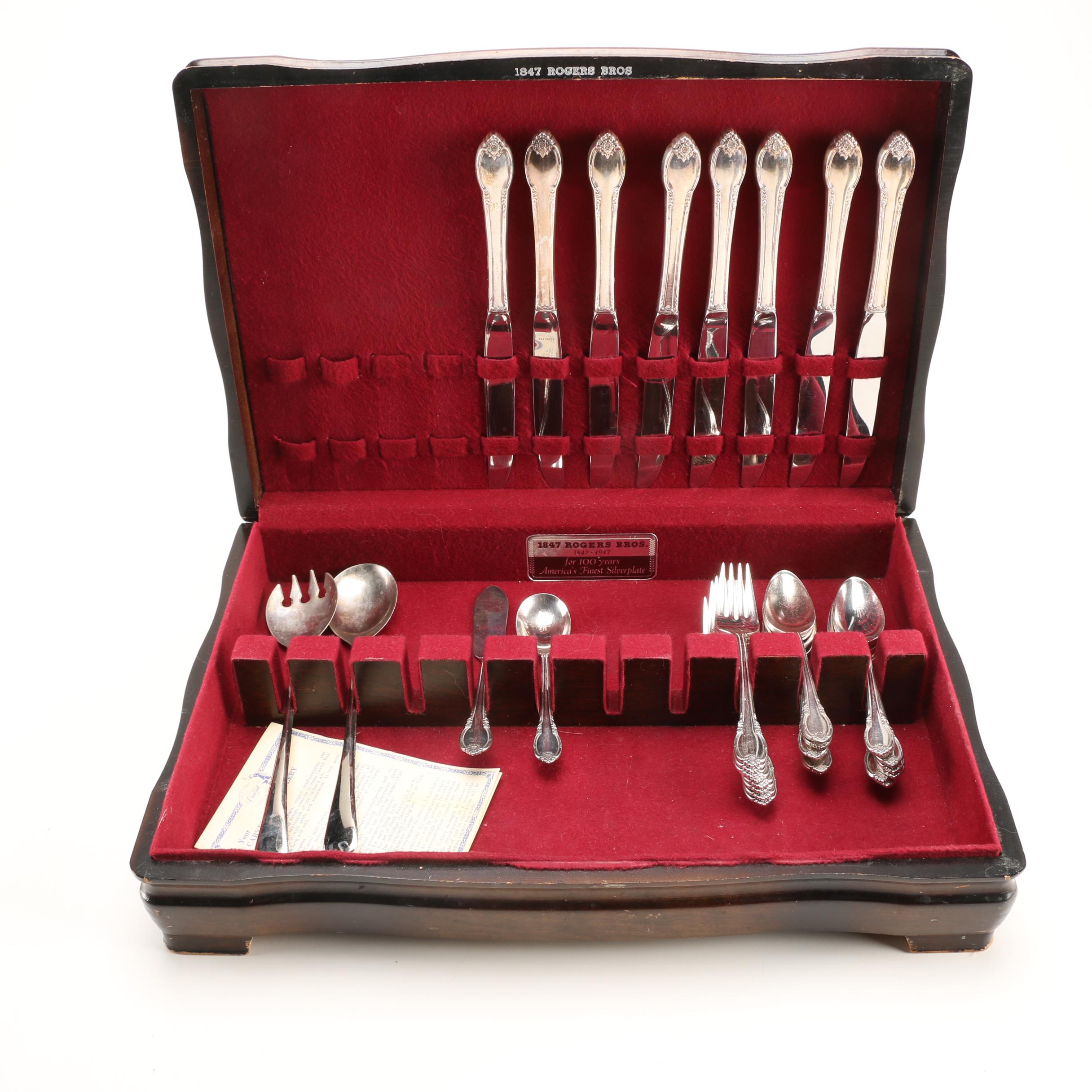 1847 Rogers Bros "Remembrance" Silver Plate Flatware