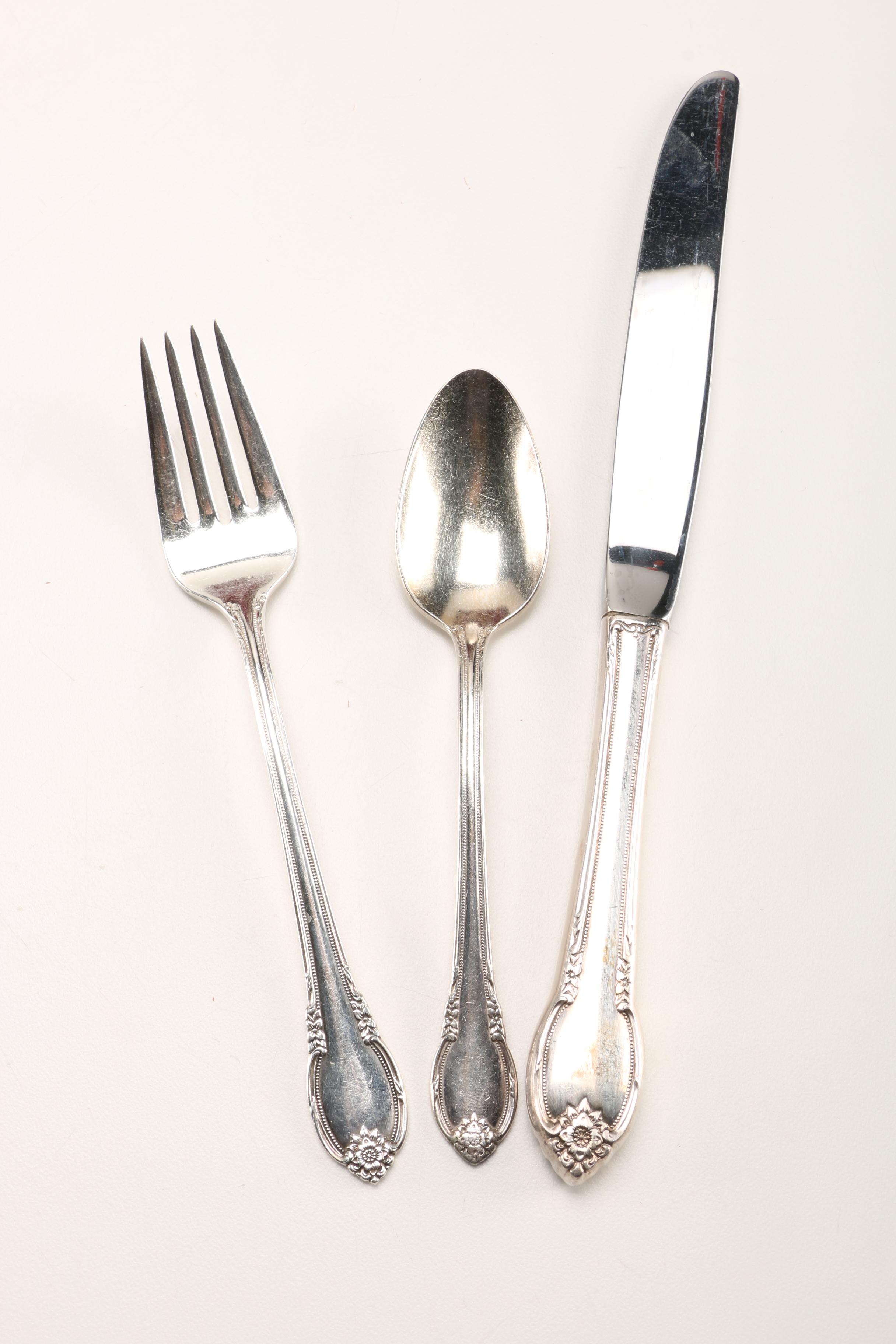 1847 Rogers Bros "Remembrance" Silver Plate Flatware