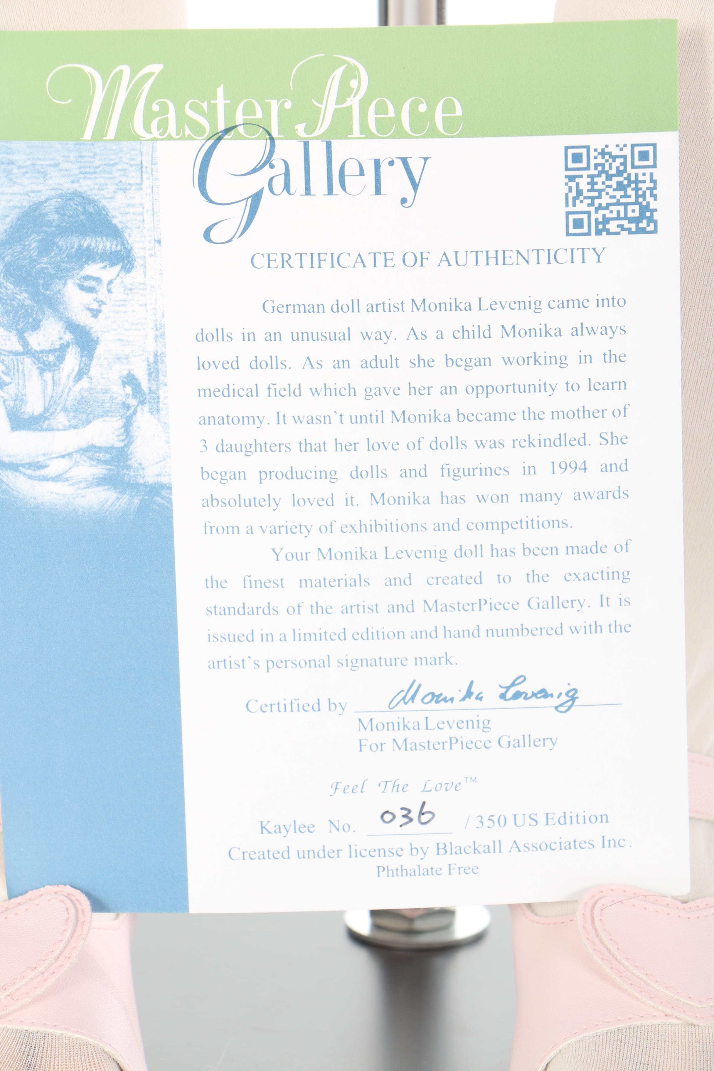 Limited Edition "Kaylee" Doll by Masterpiece Gallery