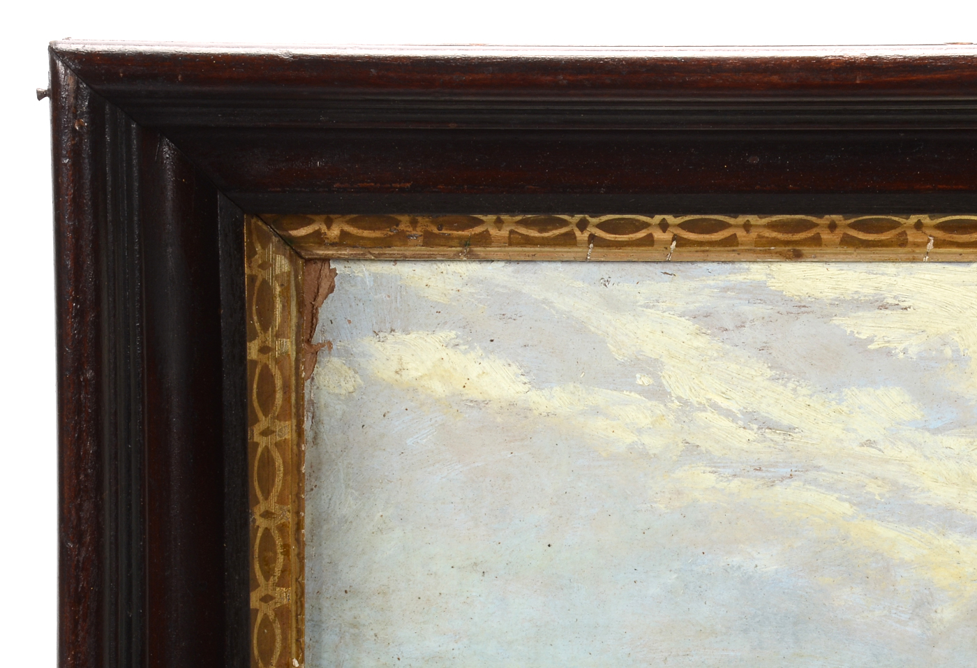 W. Woodward Original Tonalist Oil Landscape on Composite Board