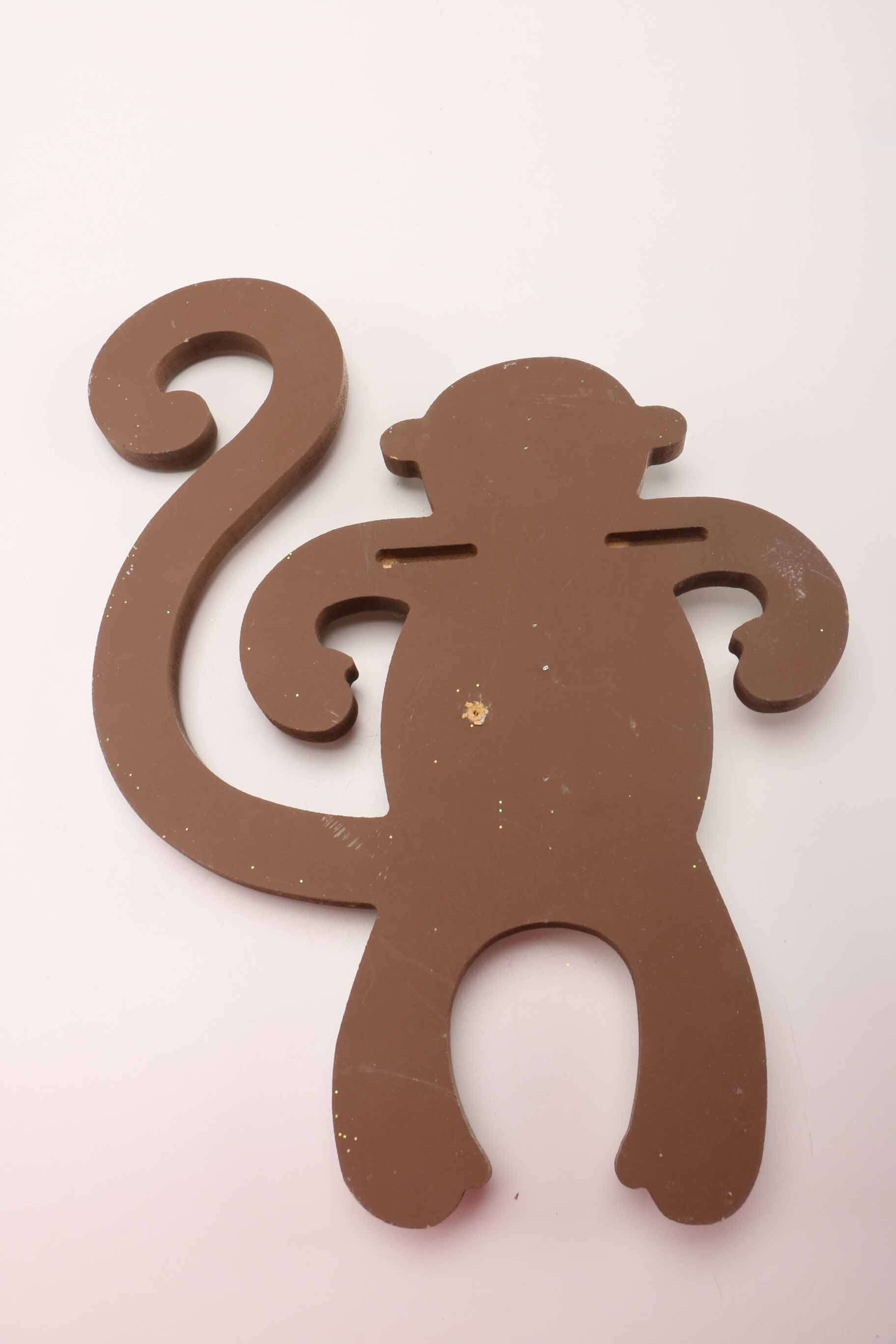 Monkey Nursery Decoration and Flower Mirror