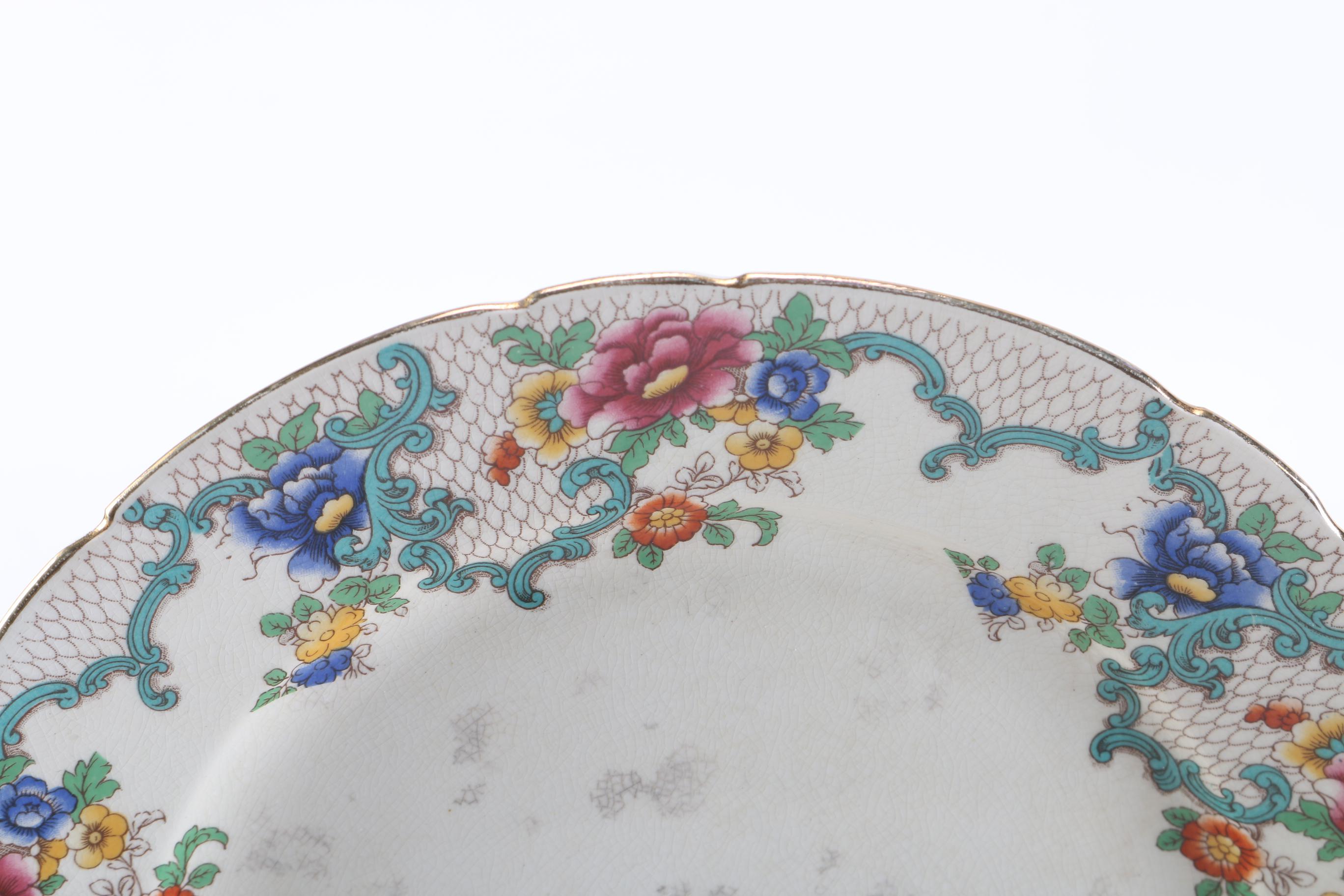 Royal Cauldon "Victoria" China Dinner Plates