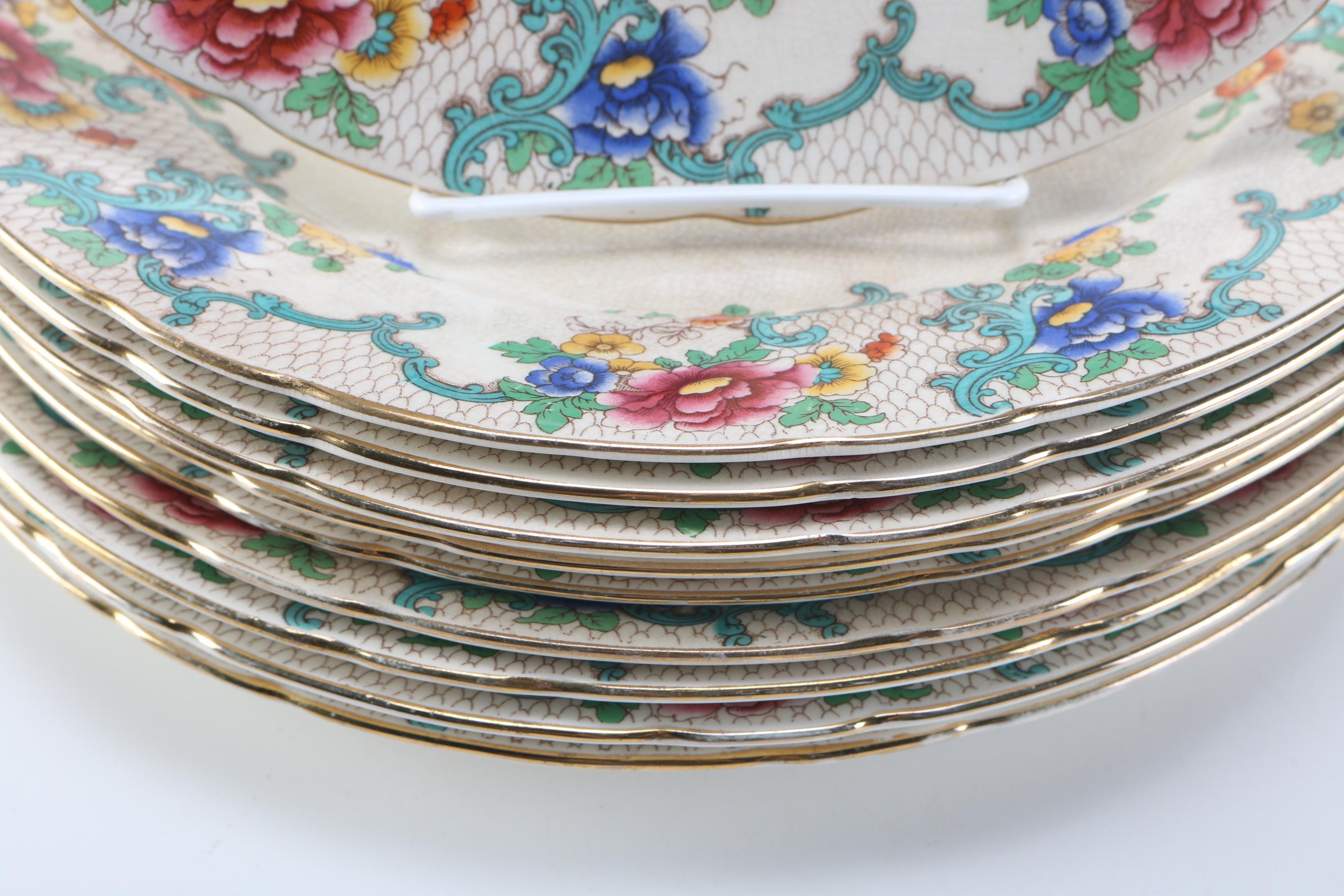 Royal Cauldon "Victoria" China Dinner Plates