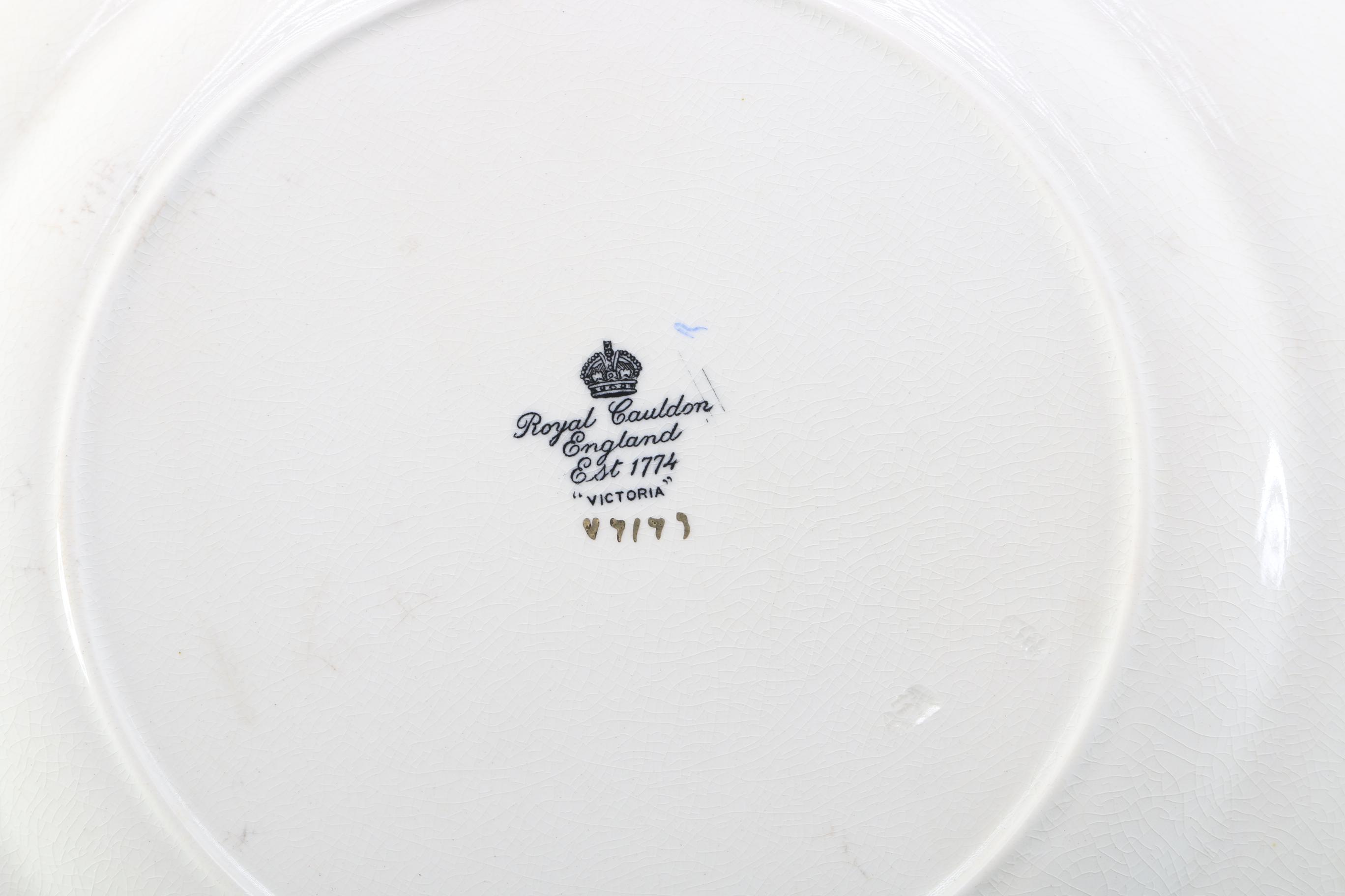 Royal Cauldon "Victoria" China Dinner Plates