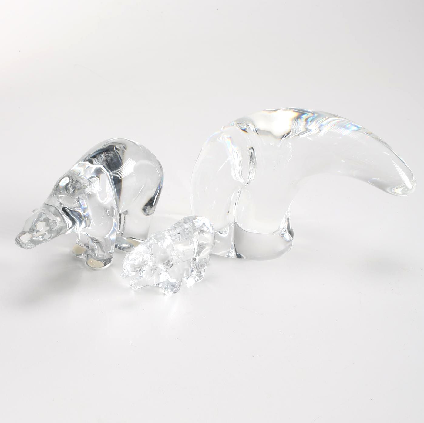 Crystal Polar Bears Featuring Baccarat