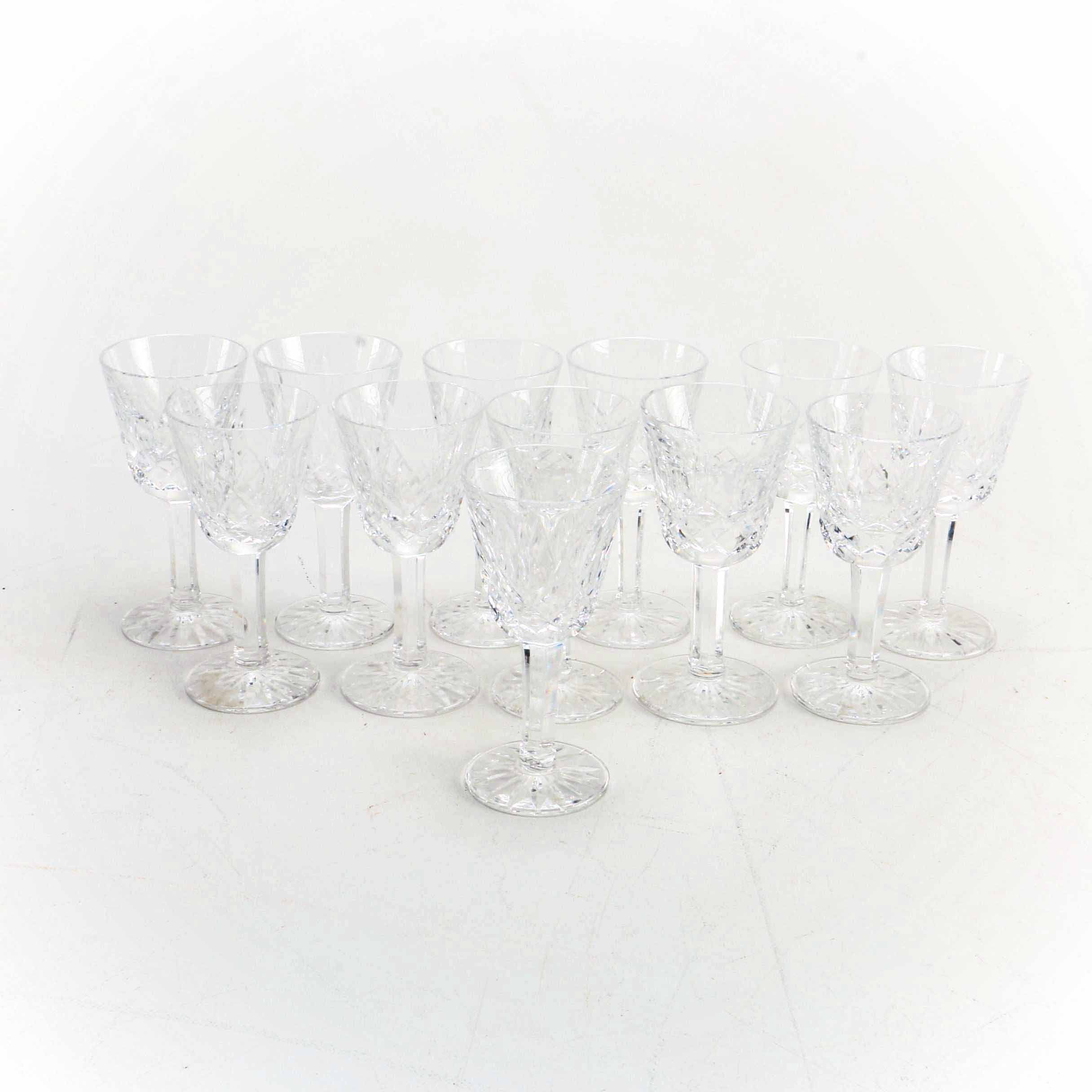 Waterford "Lismore" Crystal Port Wine Glasses