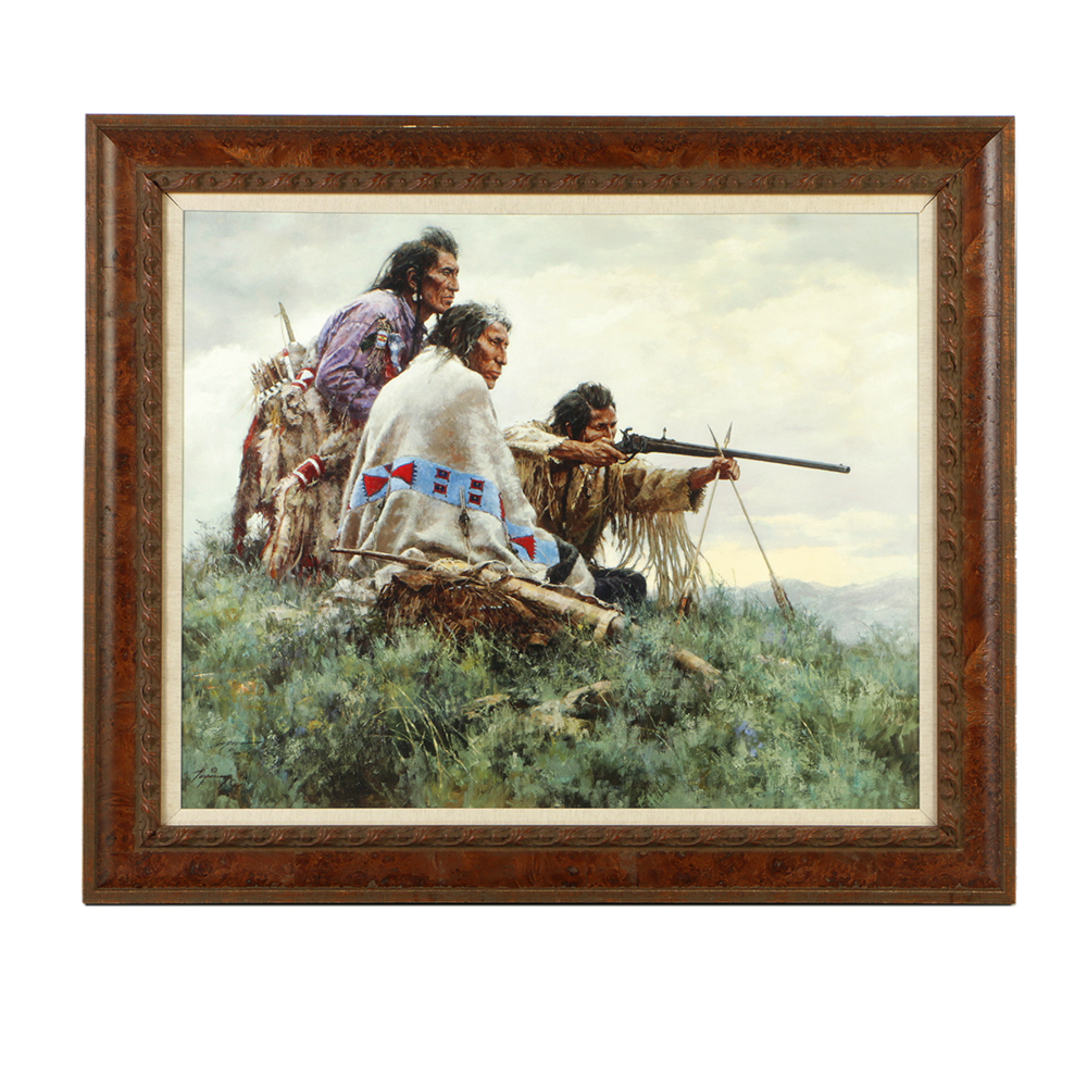 Howard Terpning Limited Edition Giclee on Canvas "Long Shot"