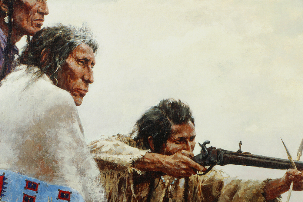 Howard Terpning Limited Edition Giclee on Canvas "Long Shot"