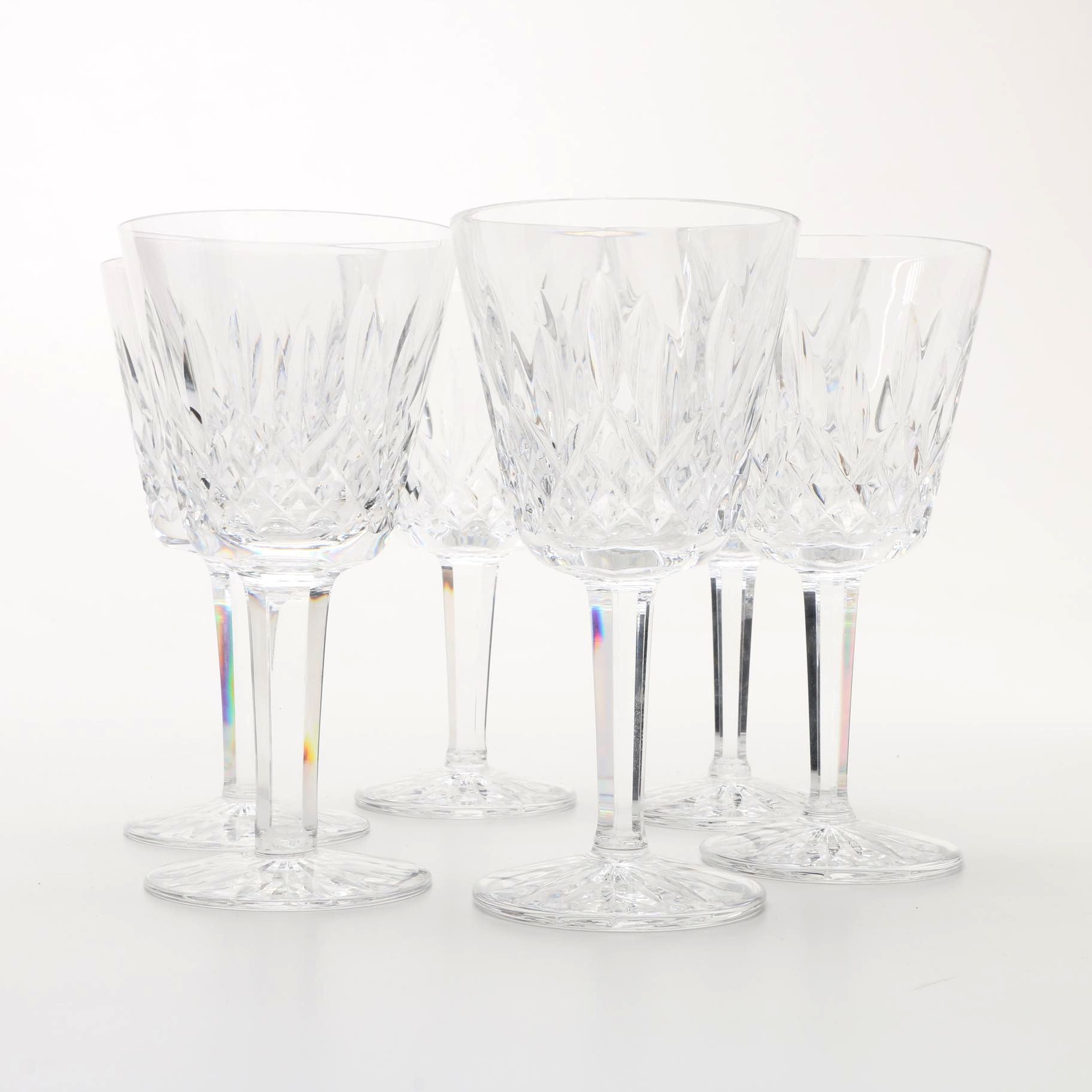 Waterford "Lismore" Crystal Goblets
