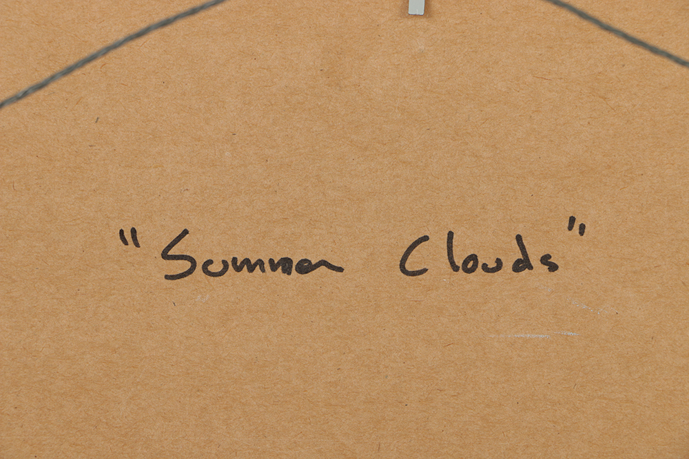 Bill Fletcher Oil Painting on Canvas Board "Summer Clouds"