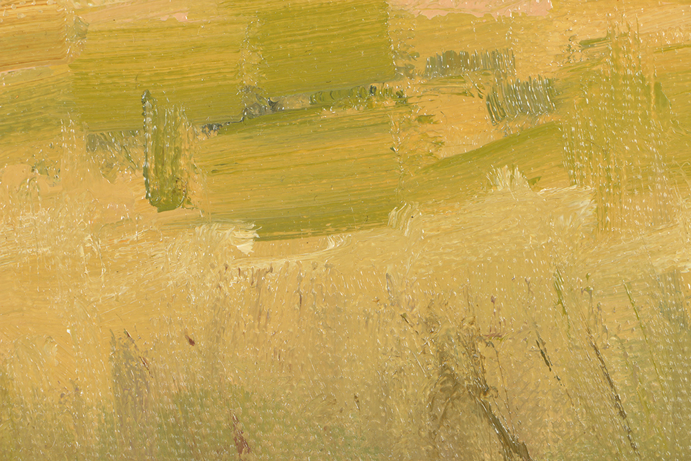 Bill Fletcher Oil Painting on Canvas Board "Distant Fields"