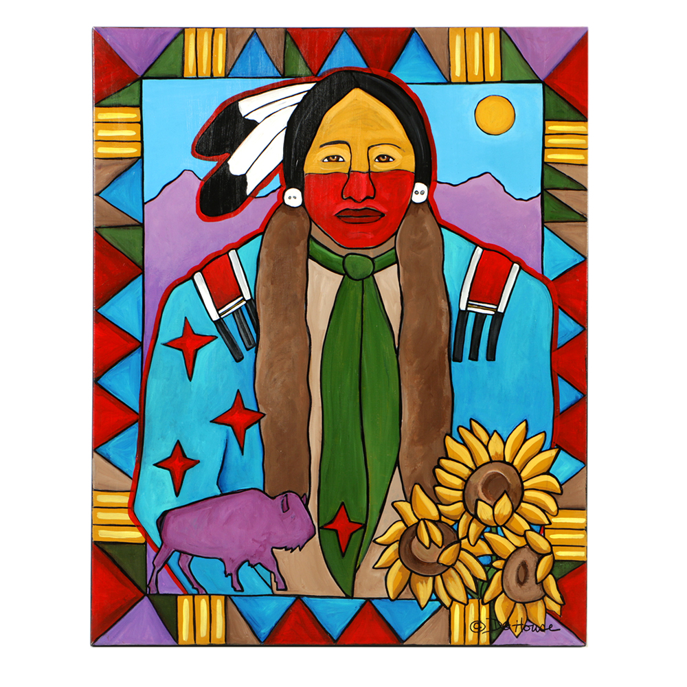 DG House Acrylic Painting on Canvas "Returning the Gift"