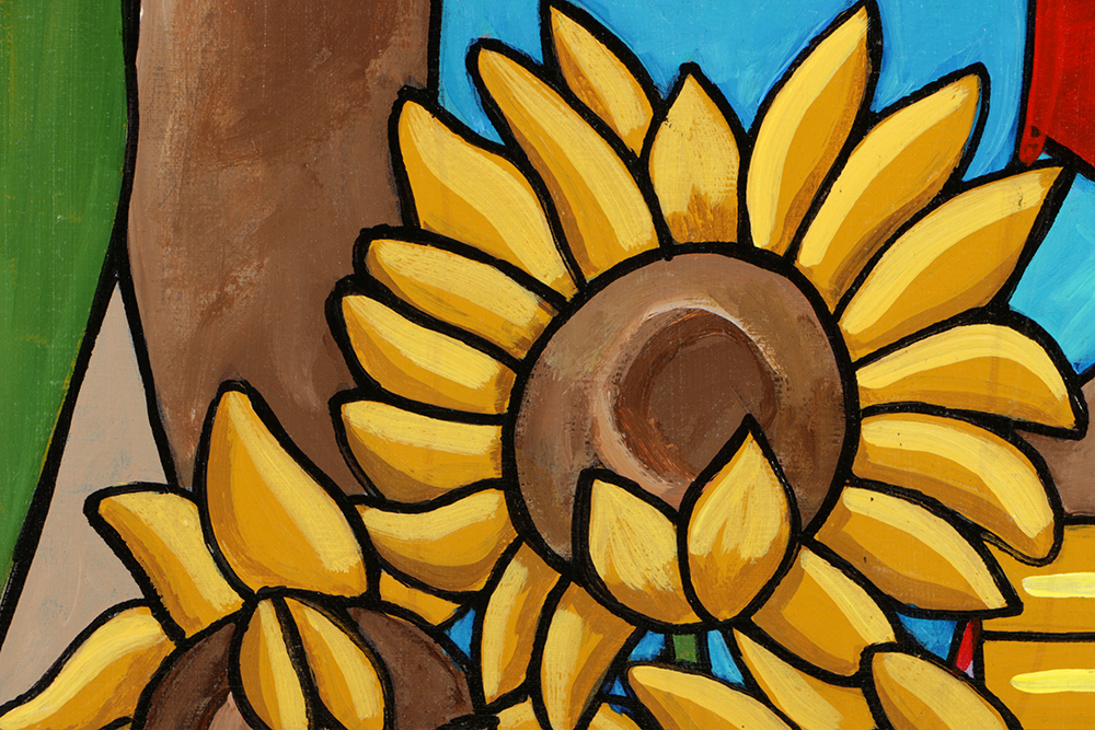 DG House Acrylic Painting on Canvas "Returning the Gift"