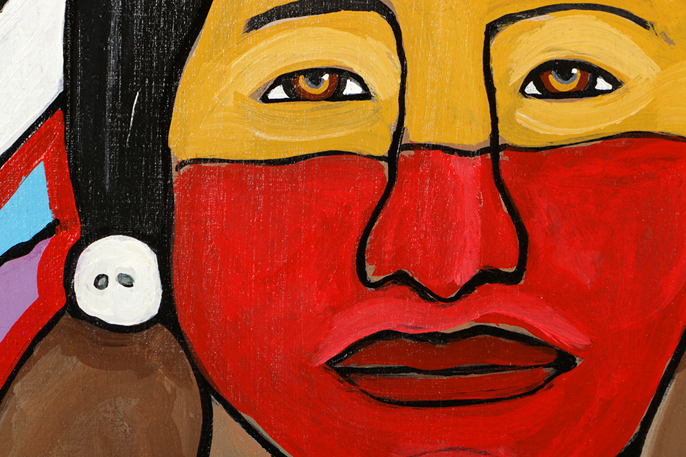 DG House Acrylic Painting on Canvas "Returning the Gift"