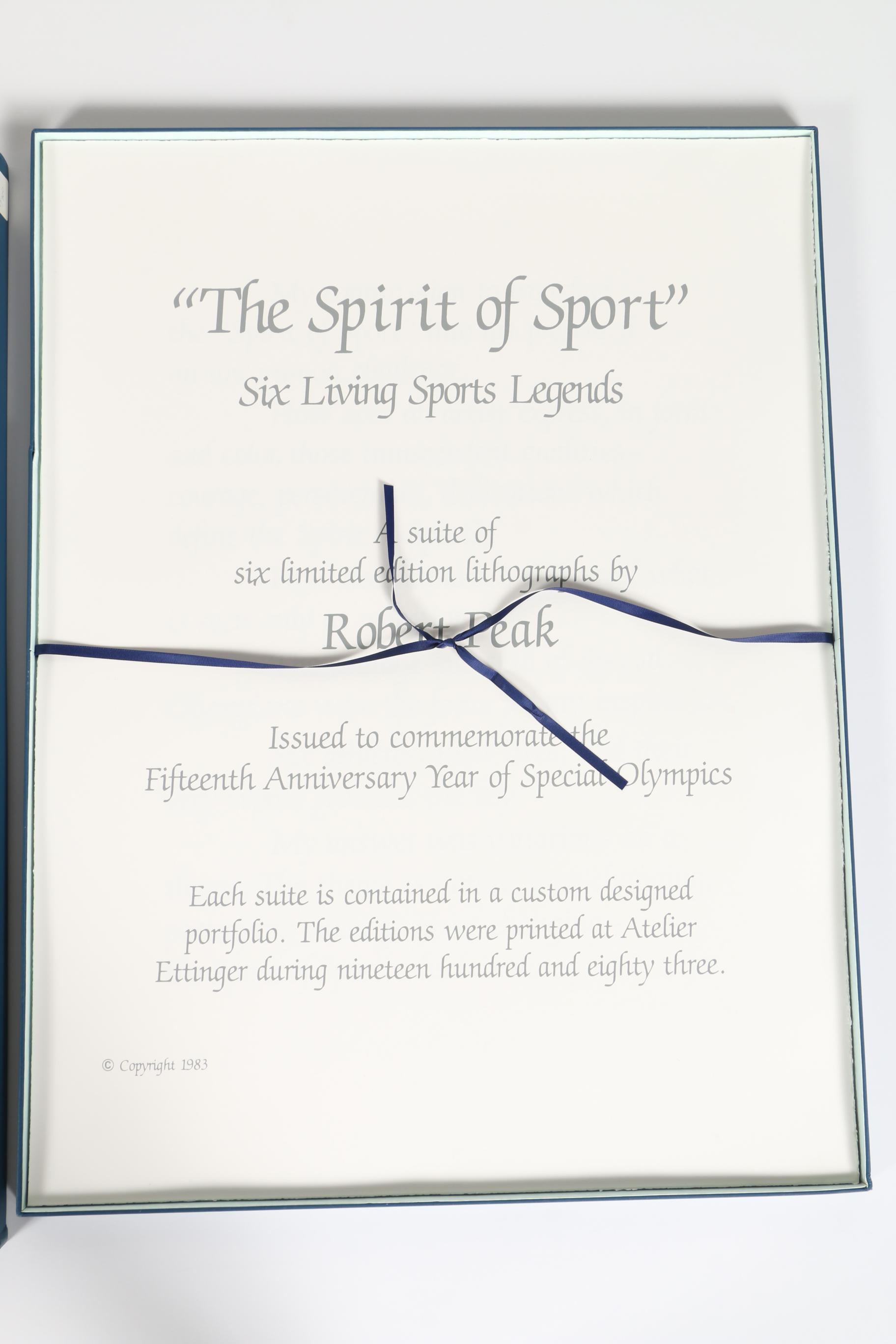 Robert Peak Limited Edition Lithographs "The Spirit of Sport"