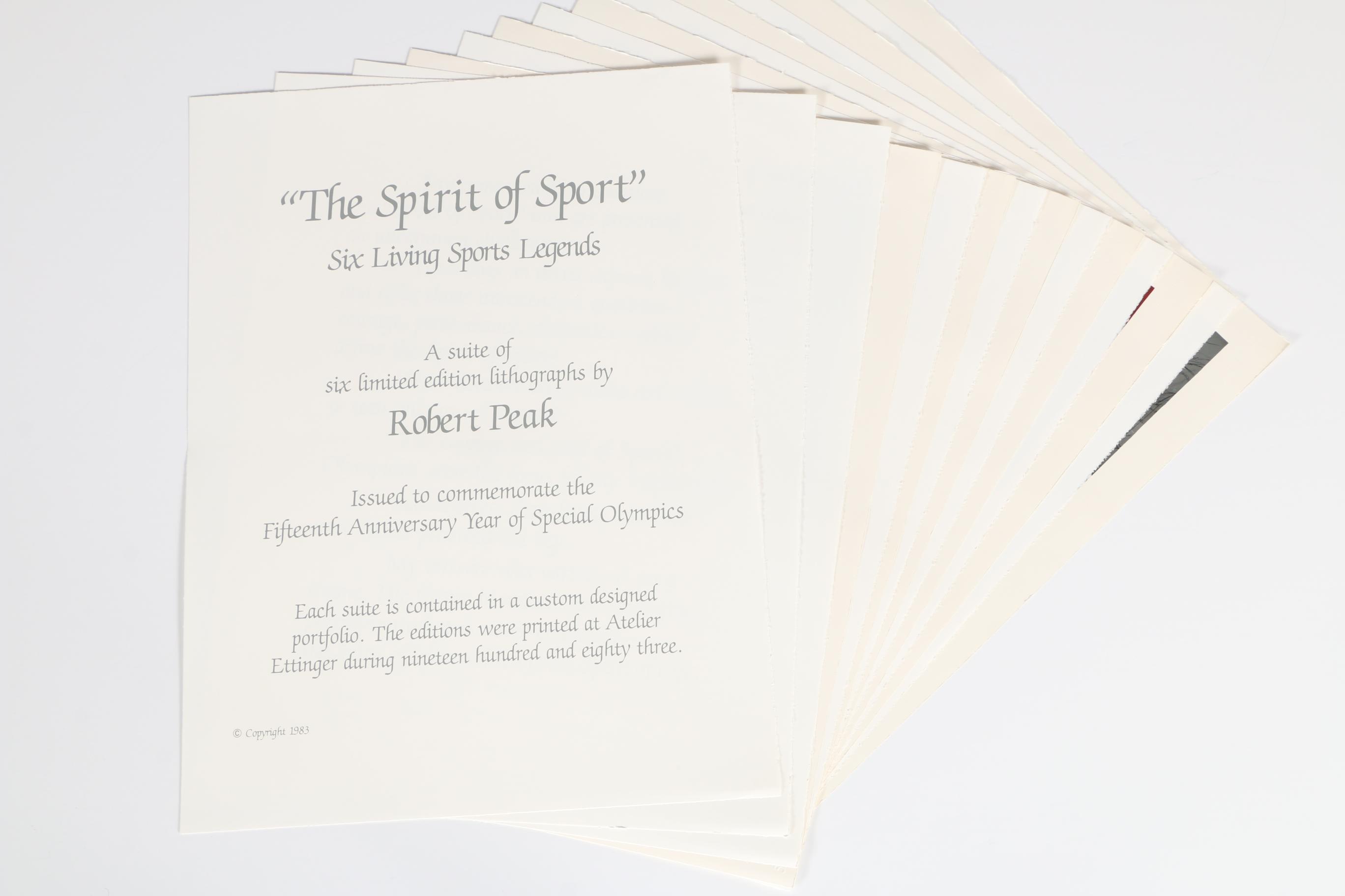Robert Peak Limited Edition Lithographs "The Spirit of Sport"