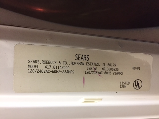 Convertible Front Load Kenmore Washer and Dryer