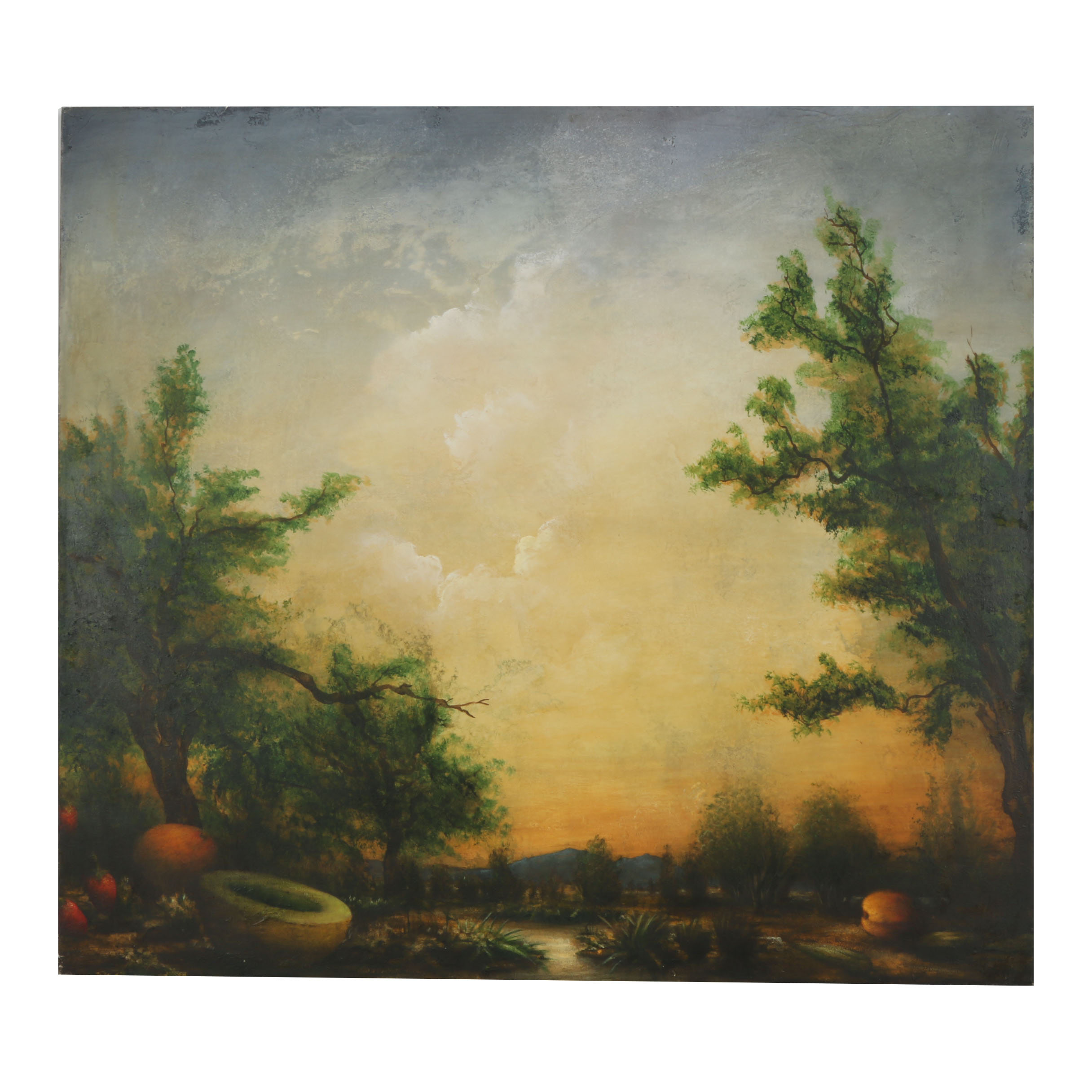 Kevin Sloan 1994 Painting "Summer In Hiding"