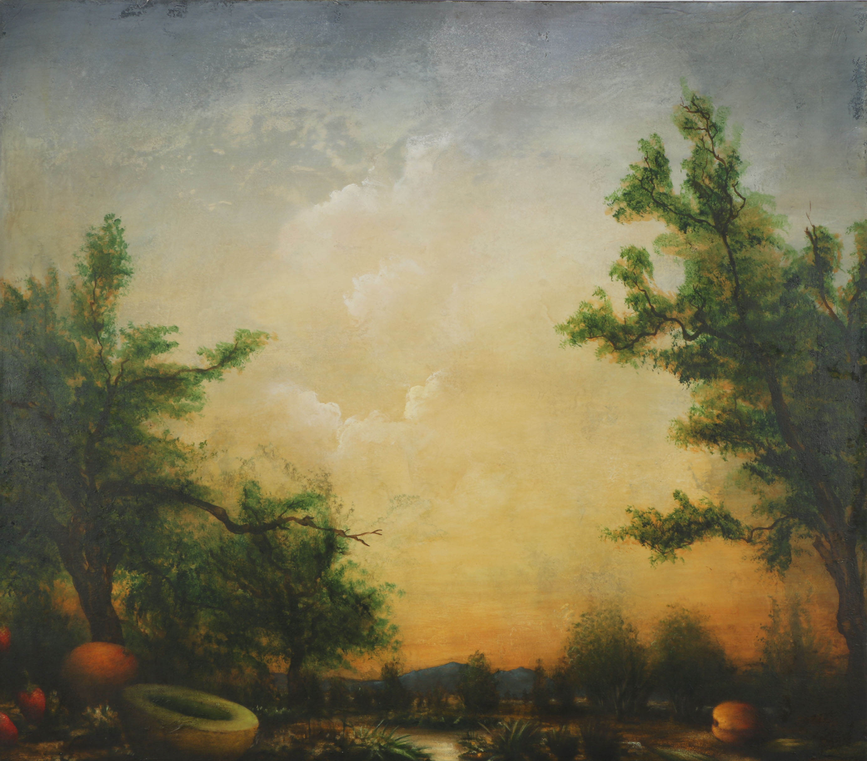 Kevin Sloan 1994 Painting "Summer In Hiding"