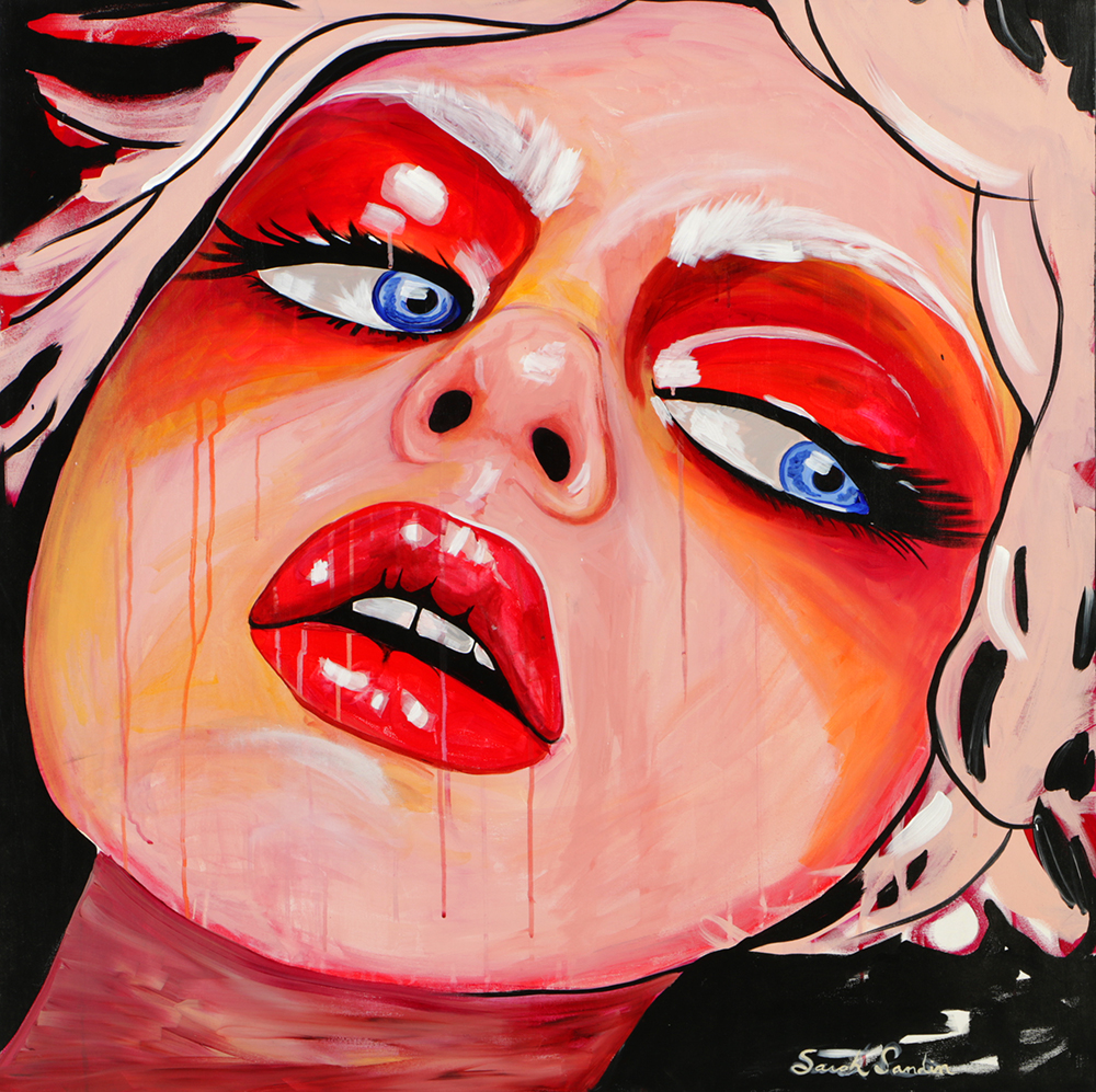 Sarah Sandin Acrylic on Canvas Painting "Stoya"
