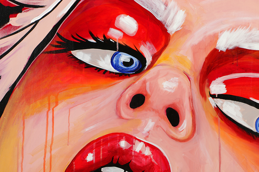 Sarah Sandin Acrylic on Canvas Painting "Stoya"