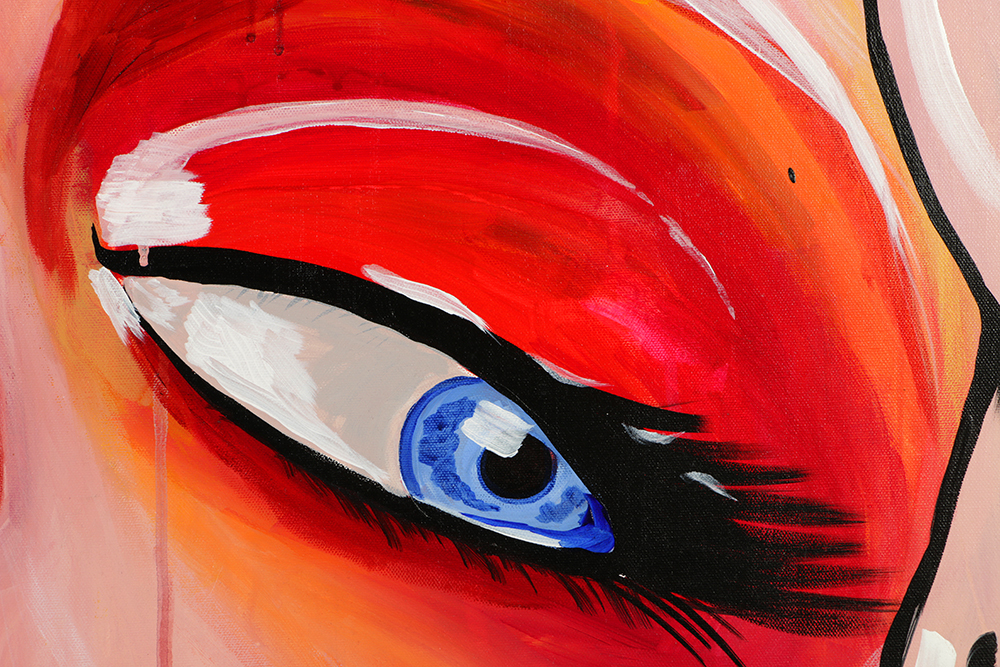 Sarah Sandin Acrylic on Canvas Painting "Stoya"