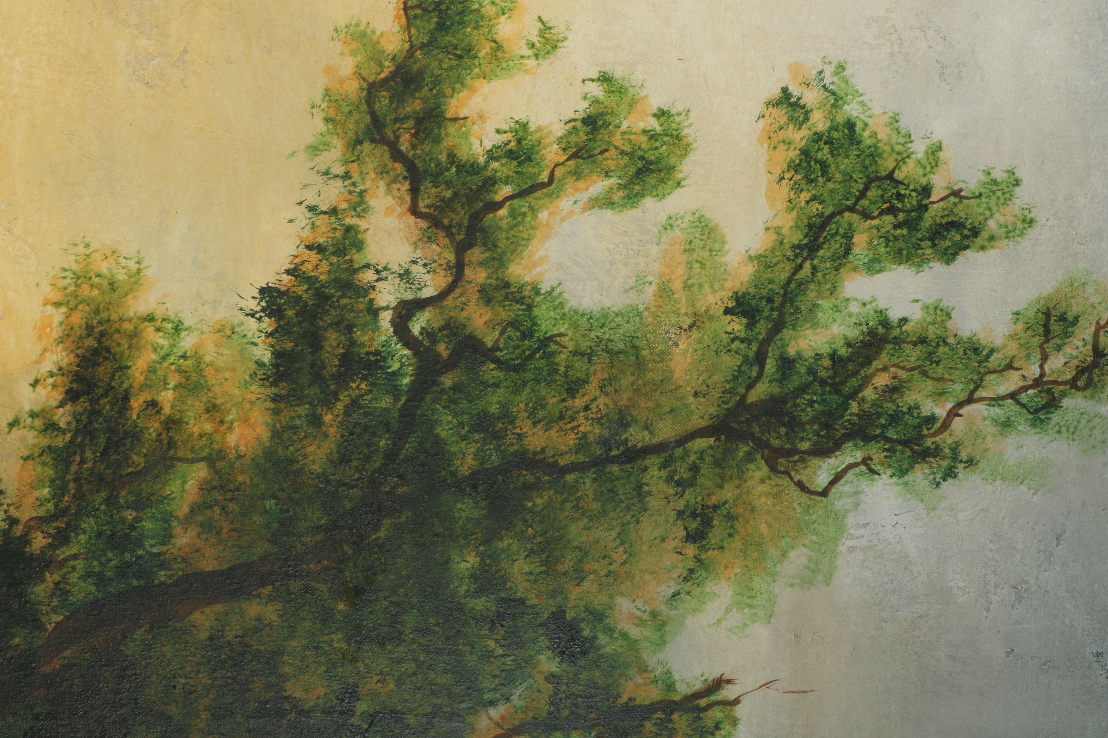 Kevin Sloan 1994 Painting "Summer In Hiding"