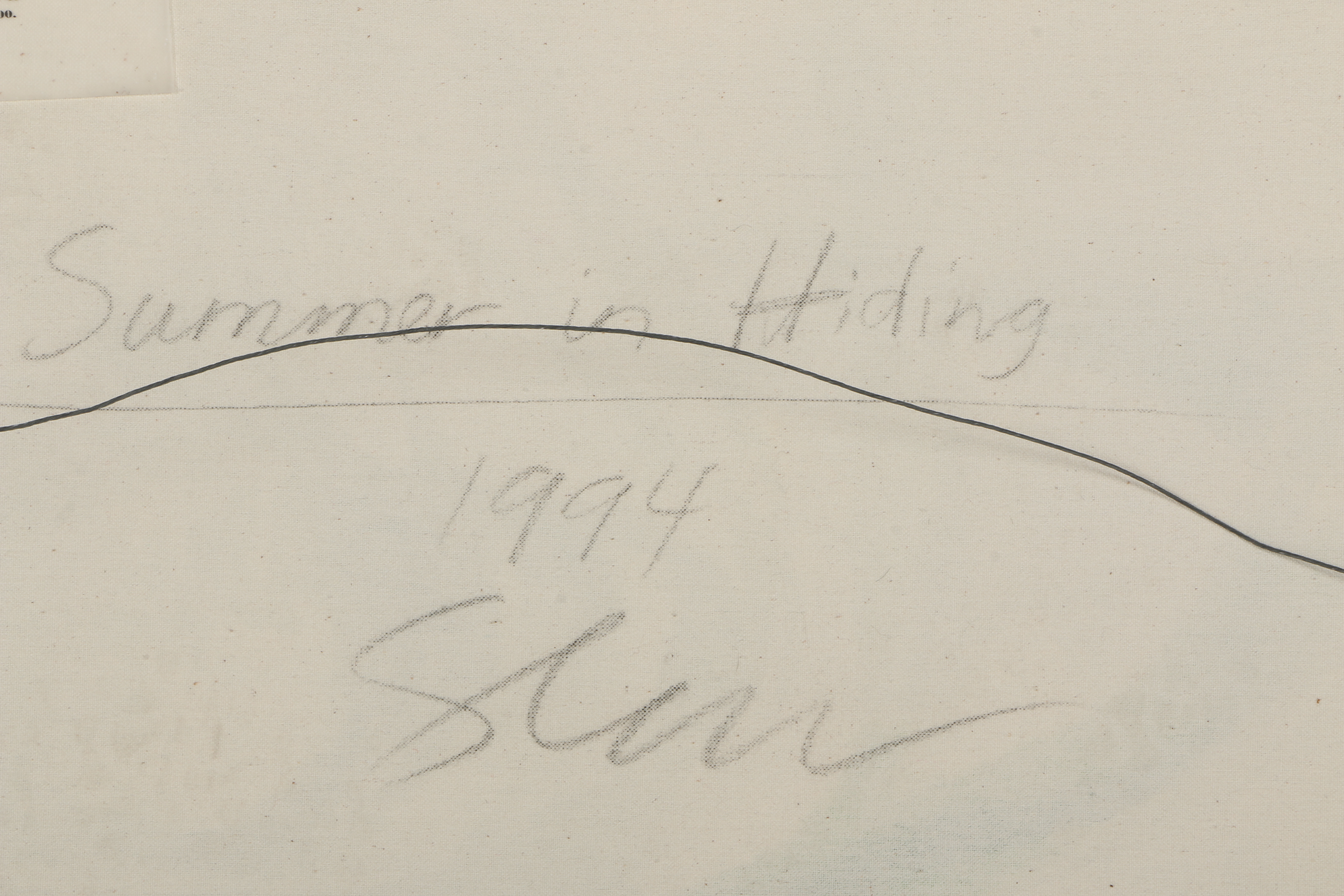 Kevin Sloan 1994 Painting "Summer In Hiding"