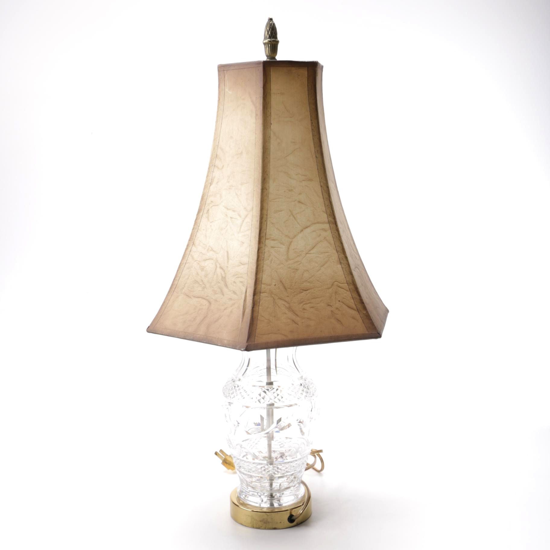 Cut Glass Table Lamp