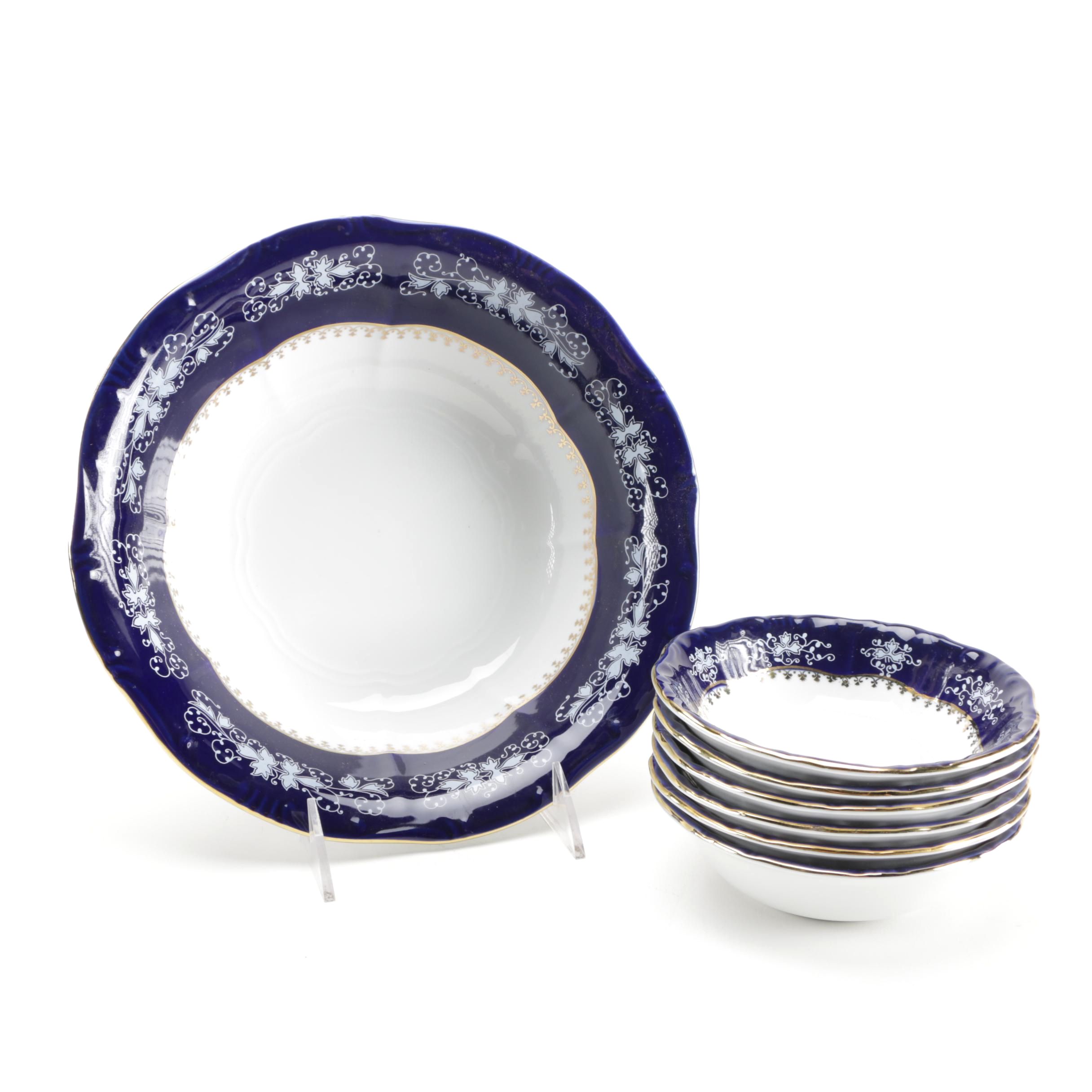 Zsolnay of Pécs Bowl Set From Hungary