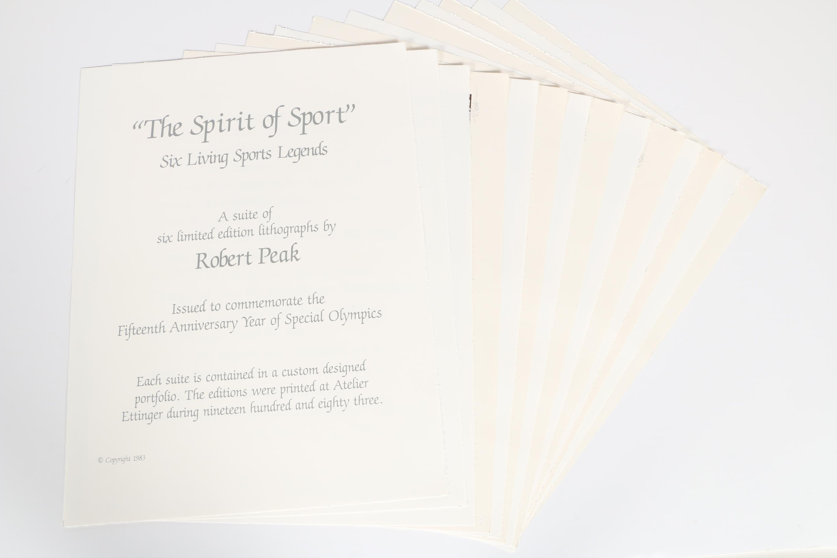 Robert Peak Limited Edition Lithographs "The Spirit of Sport"