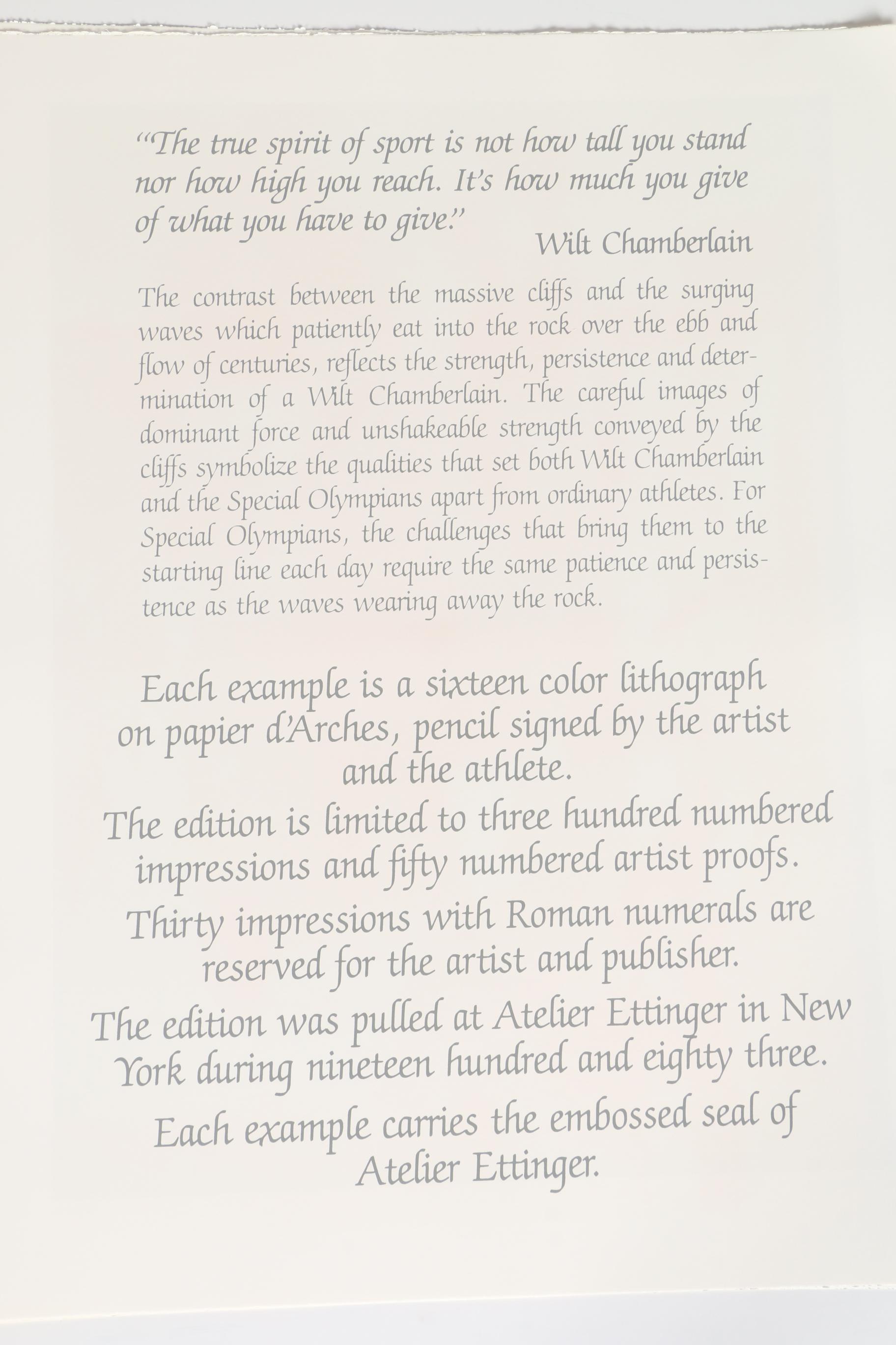 Robert Peak Limited Edition Lithographs "The Spirit of Sport"