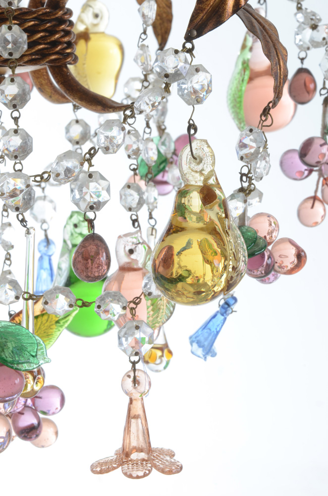 Anthropologie Venetian Glass Fruit Chandelier