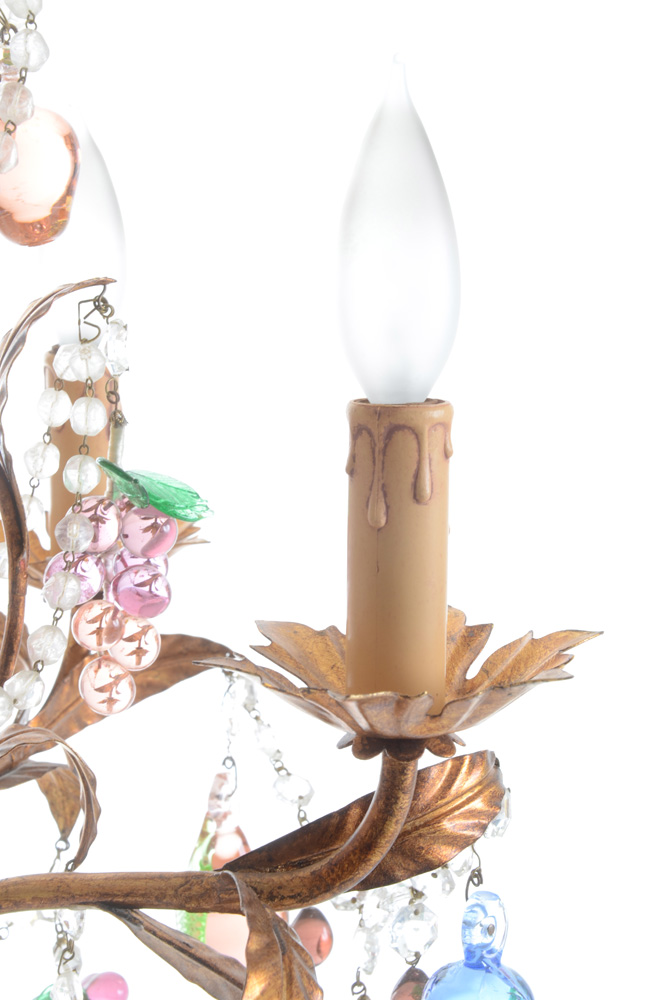 Anthropologie Venetian Glass Fruit Chandelier