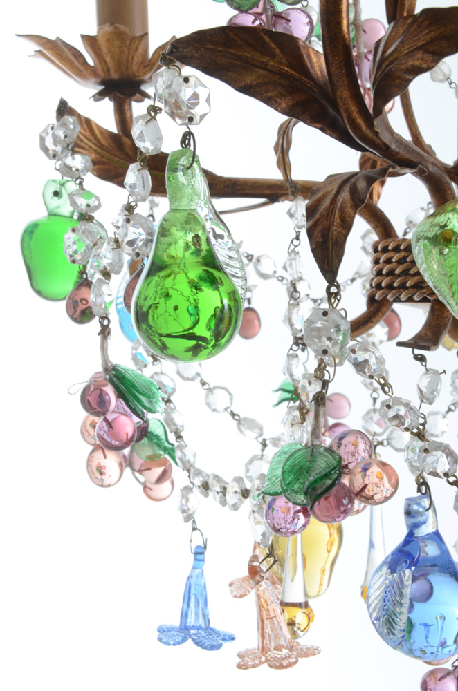Anthropologie Venetian Glass Fruit Chandelier