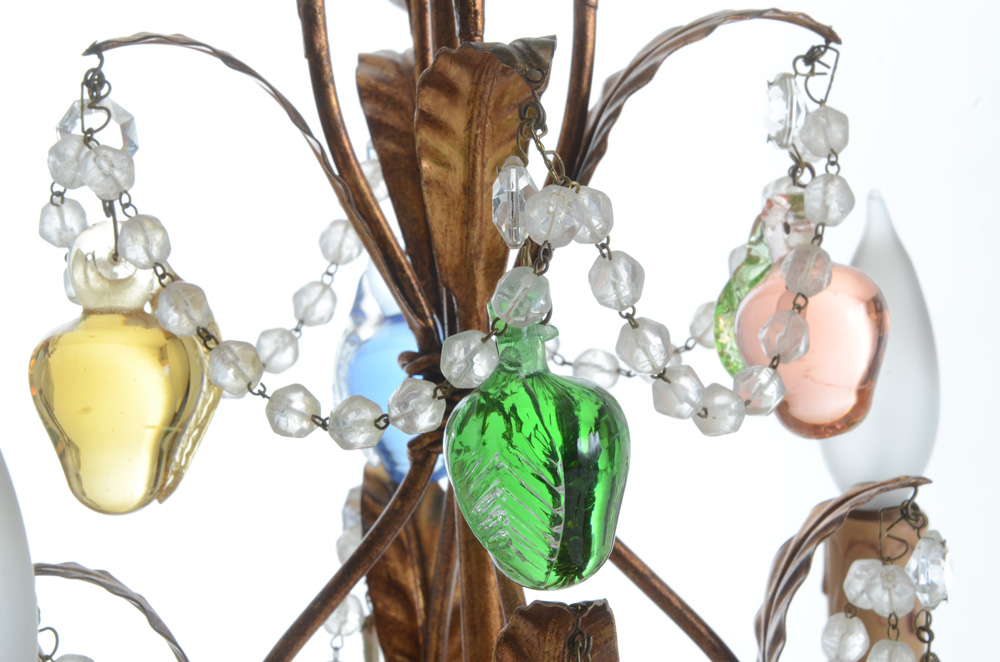 Anthropologie Venetian Glass Fruit Chandelier