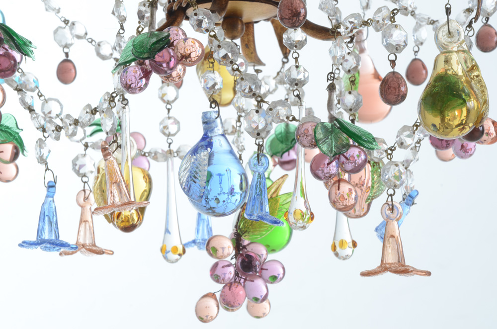 Anthropologie Venetian Glass Fruit Chandelier
