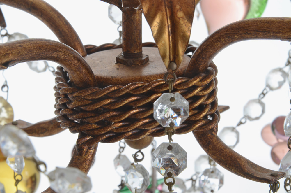 Anthropologie Venetian Glass Fruit Chandelier