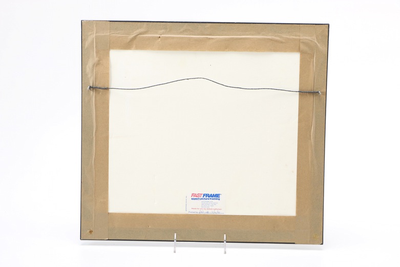 German Hand-Colored Etching Map of the World