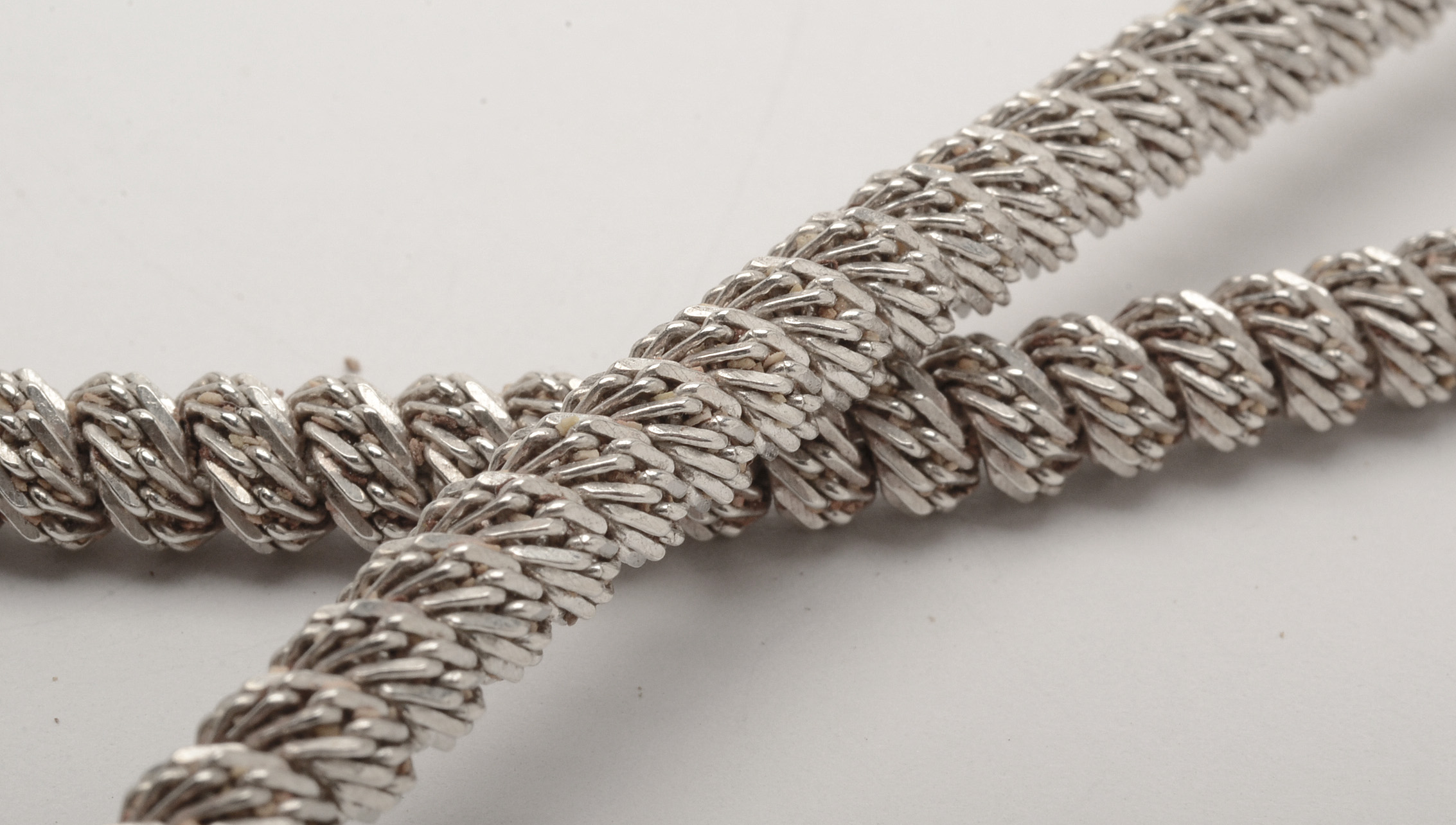 Vintage Milor Sterling Silver Necklace and Bracelet