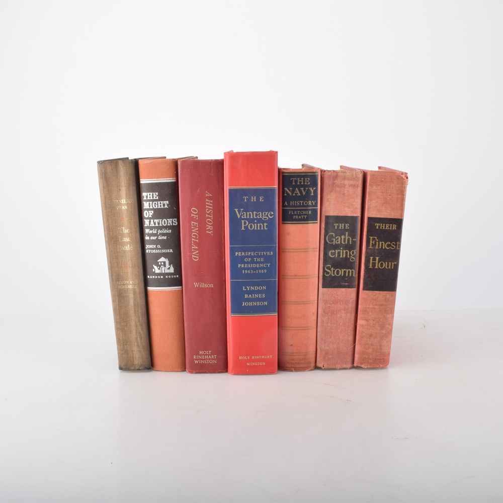History Books Including Volumes by Winston Churchill