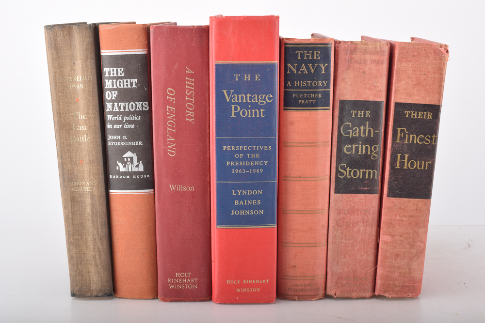 History Books Including Volumes by Winston Churchill